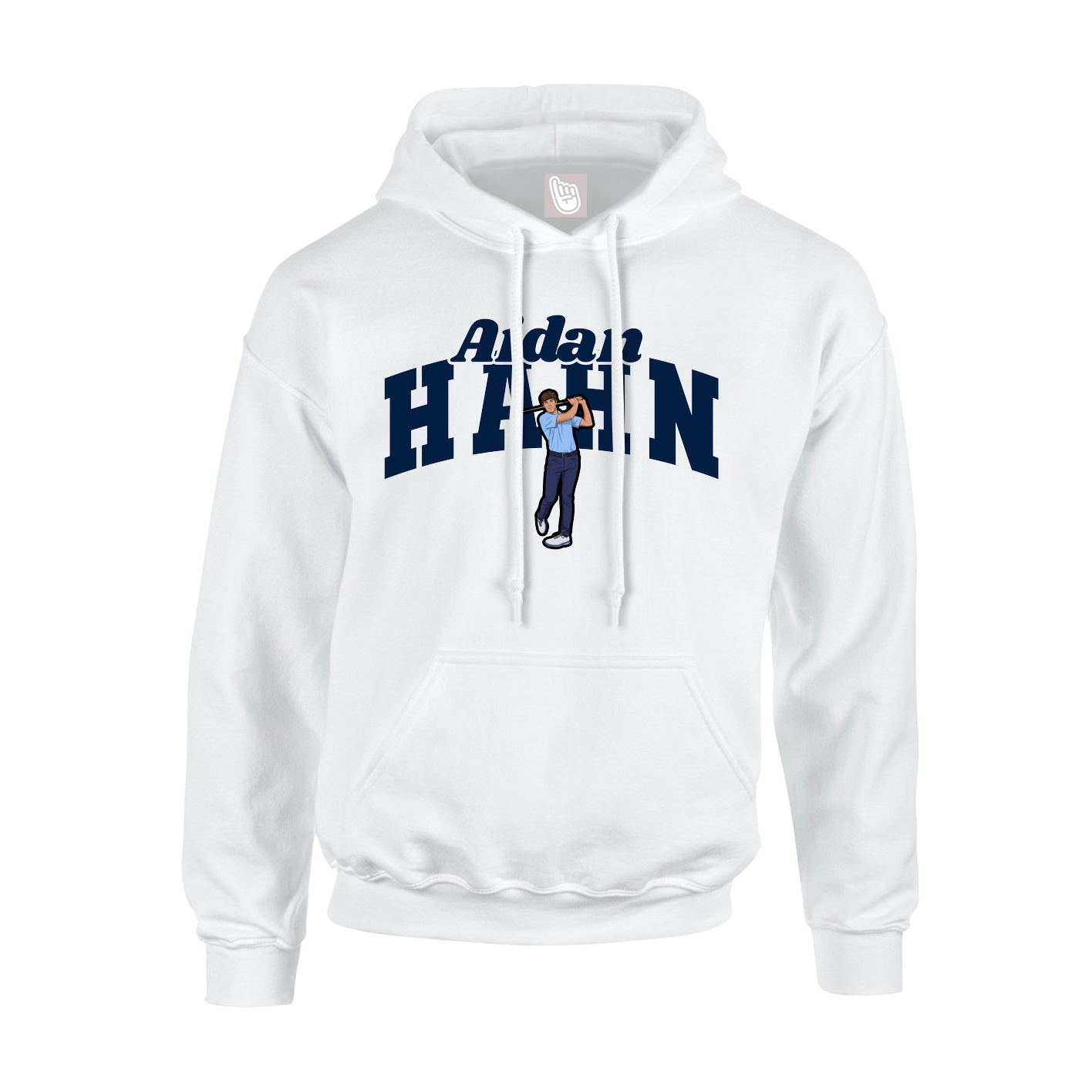 Hoodie — Signature Arch in White