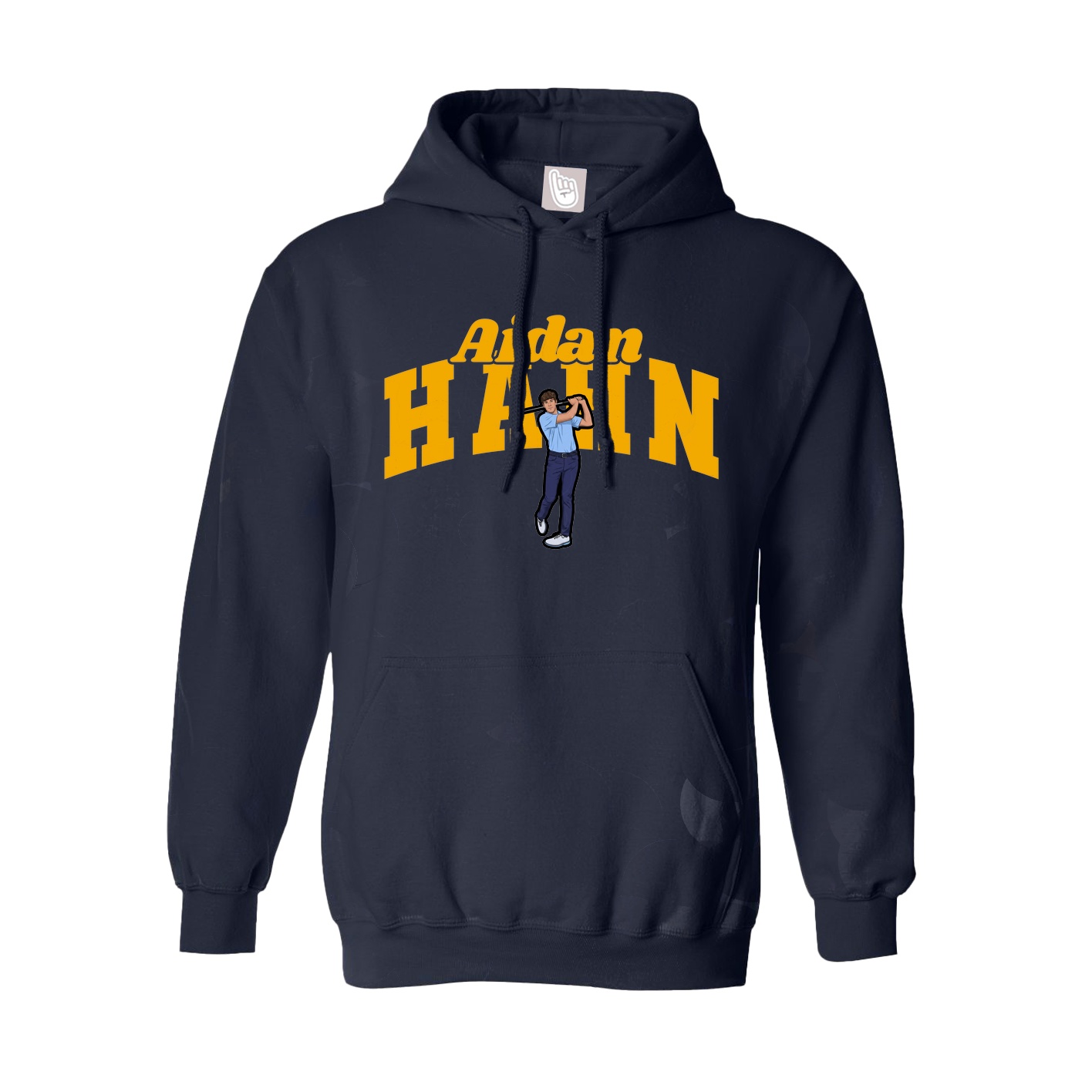 Youth Hoodie — Signature Arch in Navy