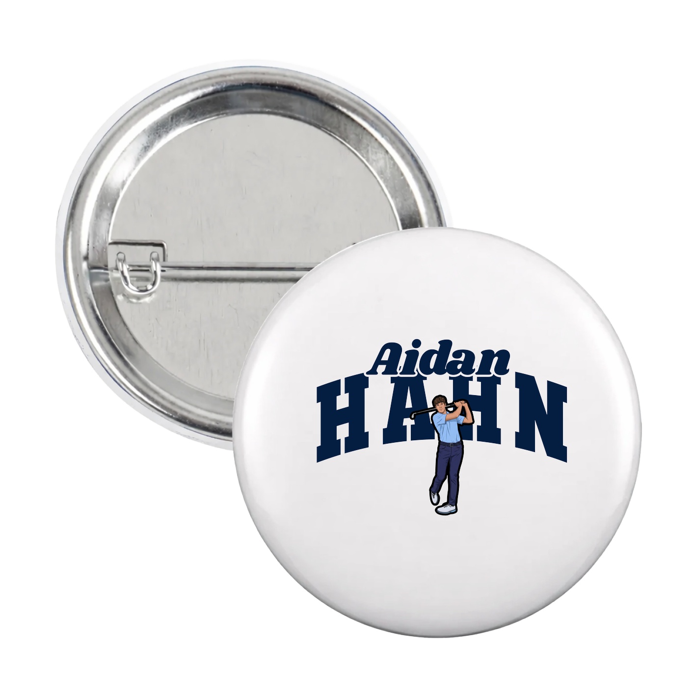 Game Day Button — Signature Arch in White