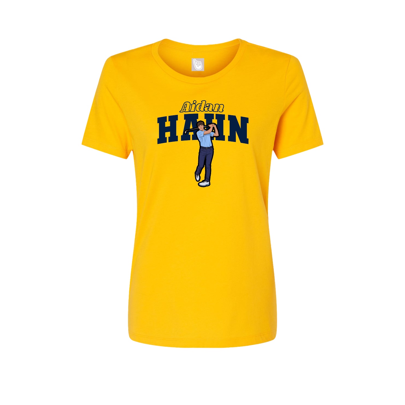 Womens Tee — Name Arch in Gold