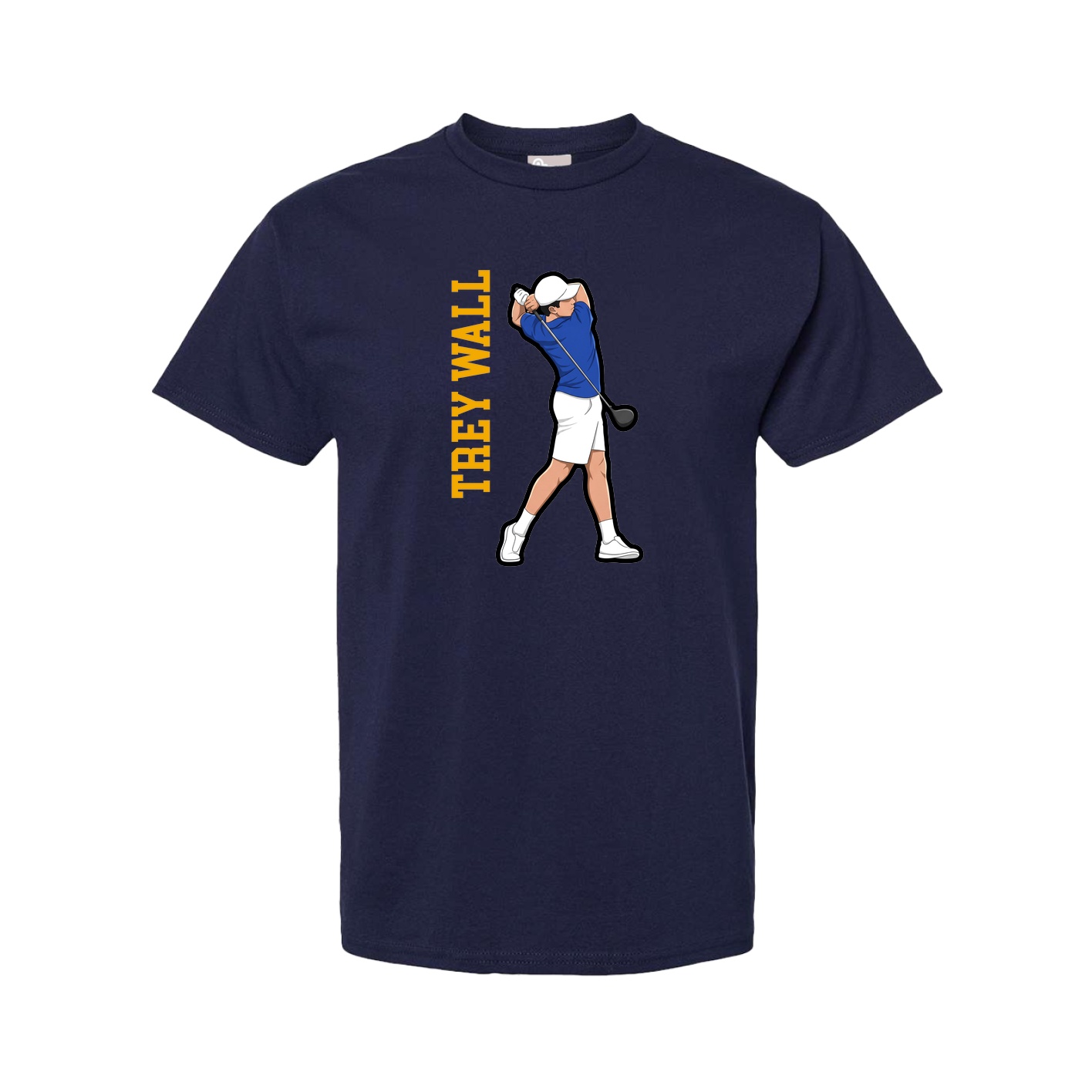 Tee — Name Vertical in Navy