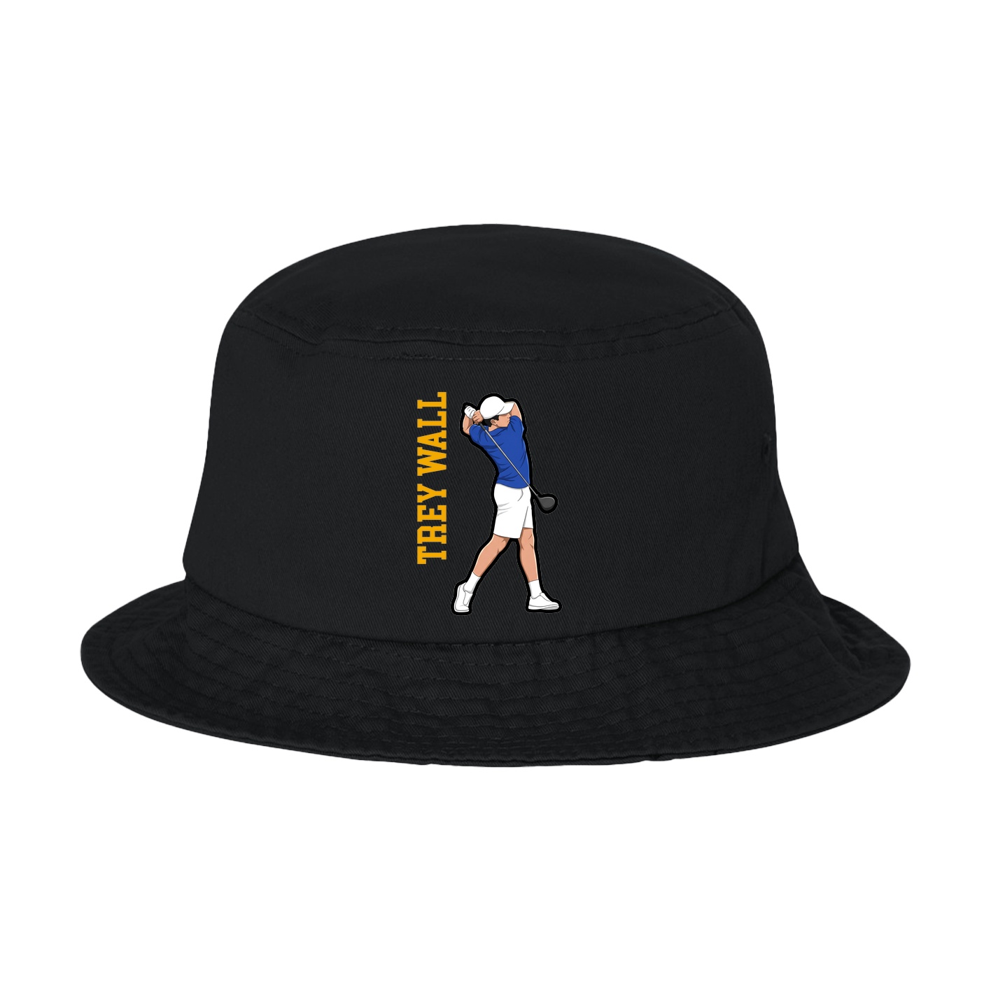 Bucket Cap — Name Vertical in Black