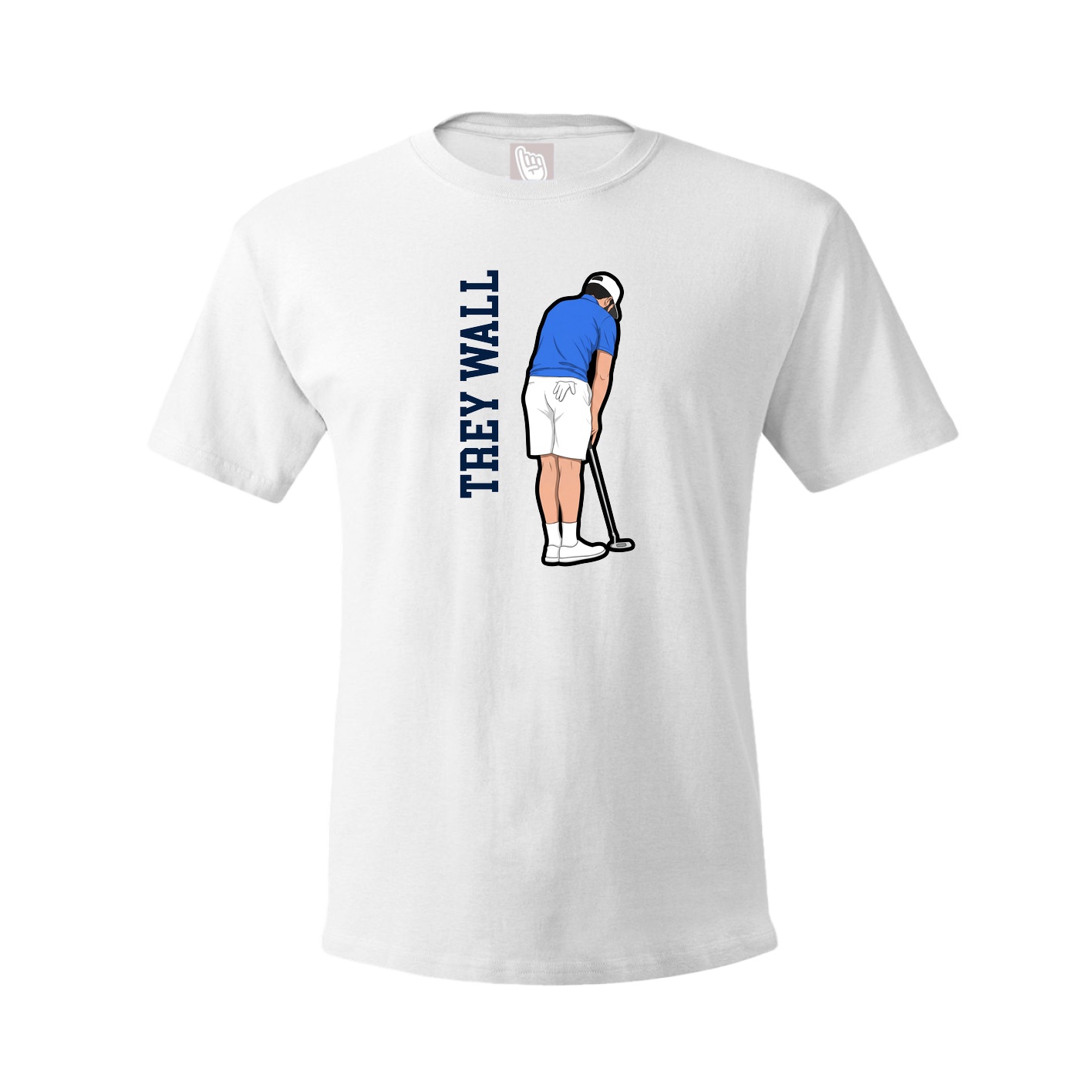Youth Tee — Name Vertical in White