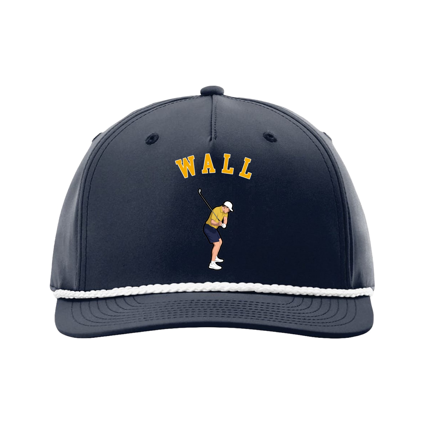 Five-Panel Classic Rope Cap — Shirsey Arch in Navy