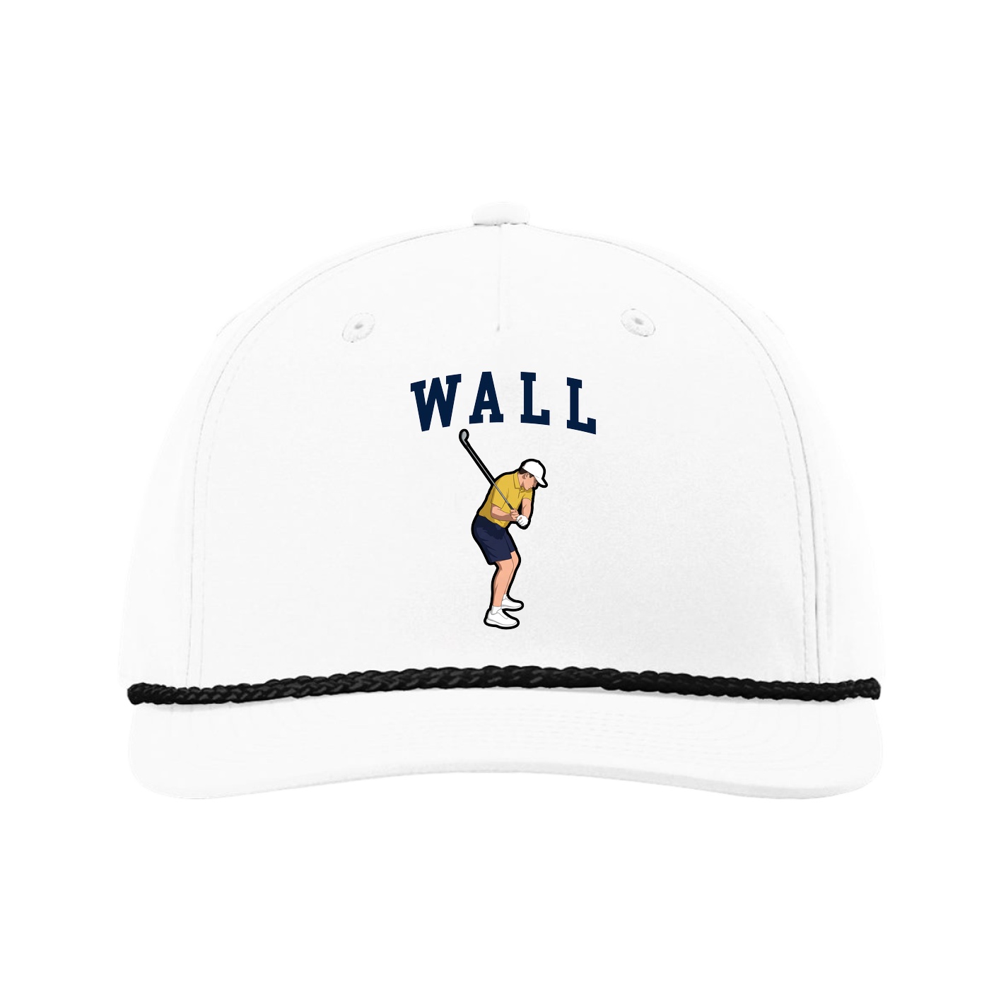 Five-Panel Classic Rope Cap — Shirsey in White