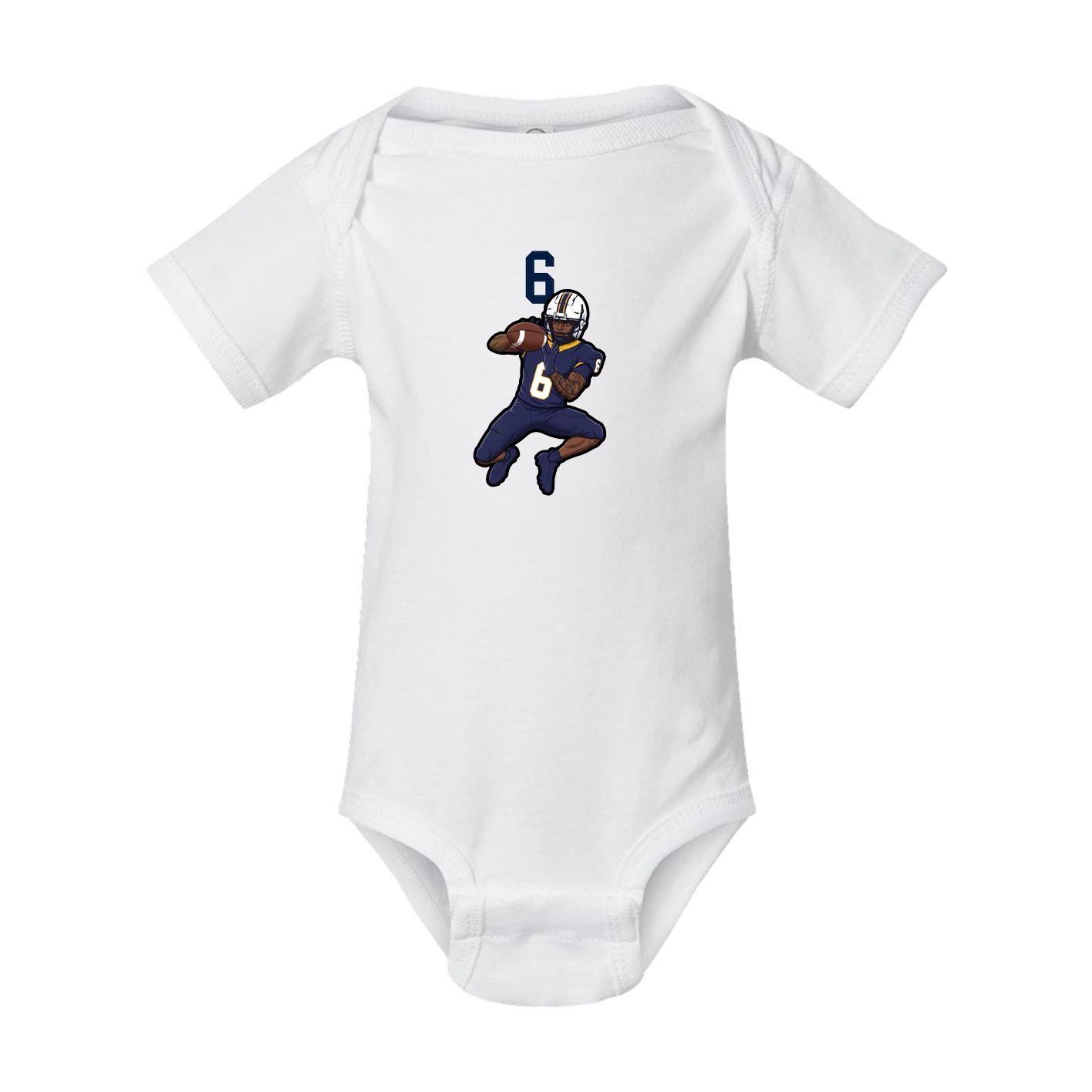 Baby Onesie — Number Top in White
