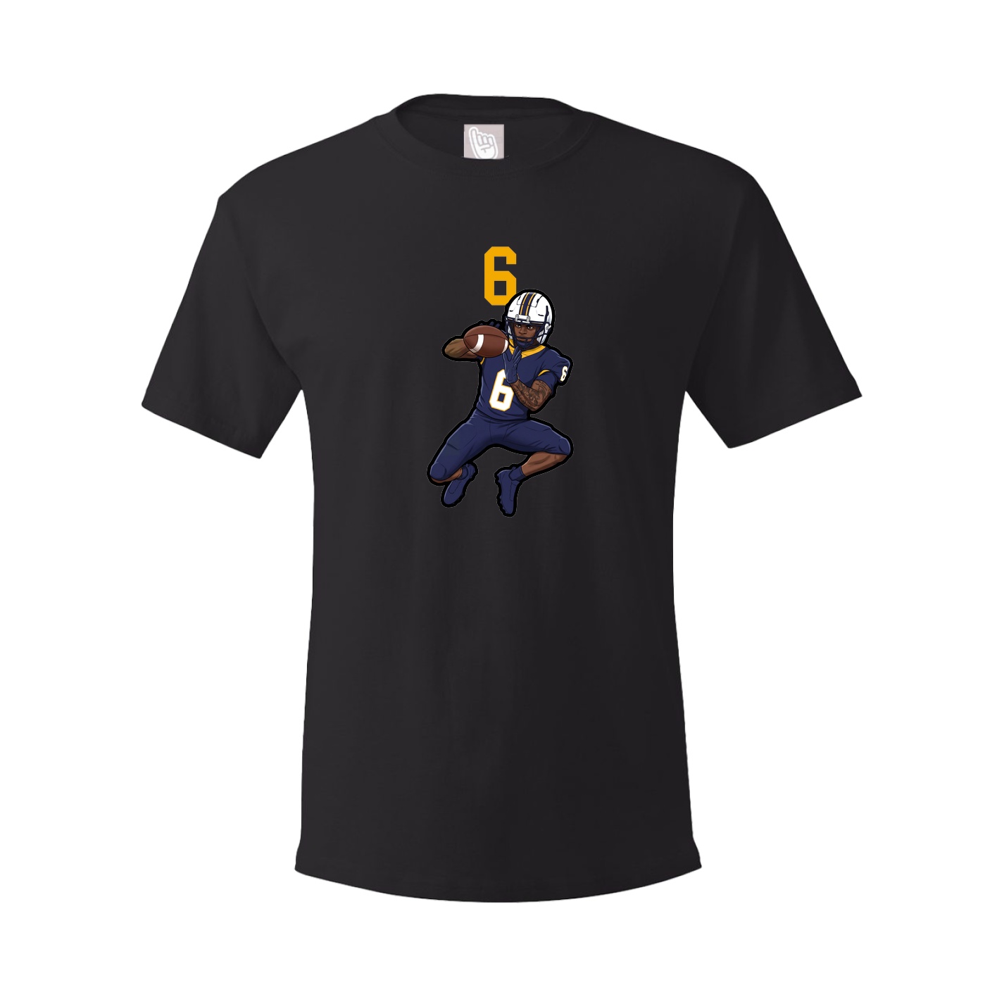 Youth Tee — Number Top in Black