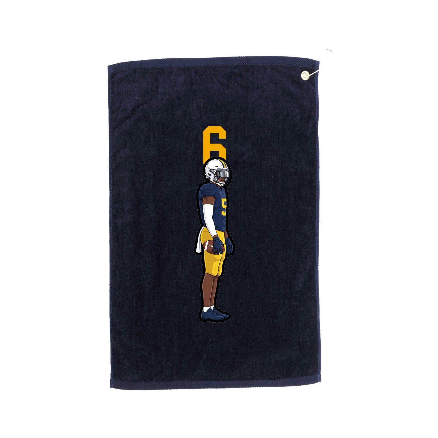 Golf Towel — Number Top in Navy