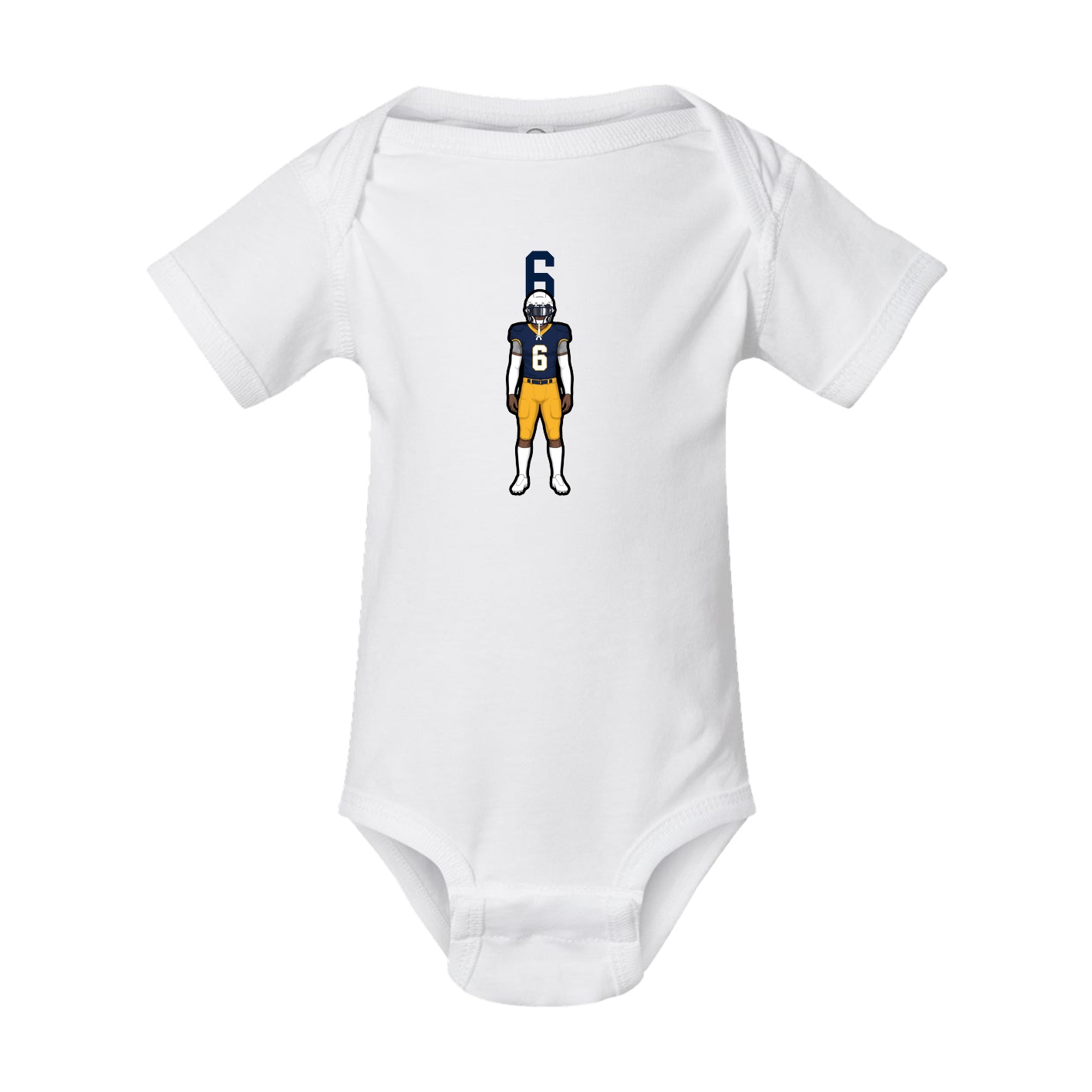 Baby Onesie — Number Top in White