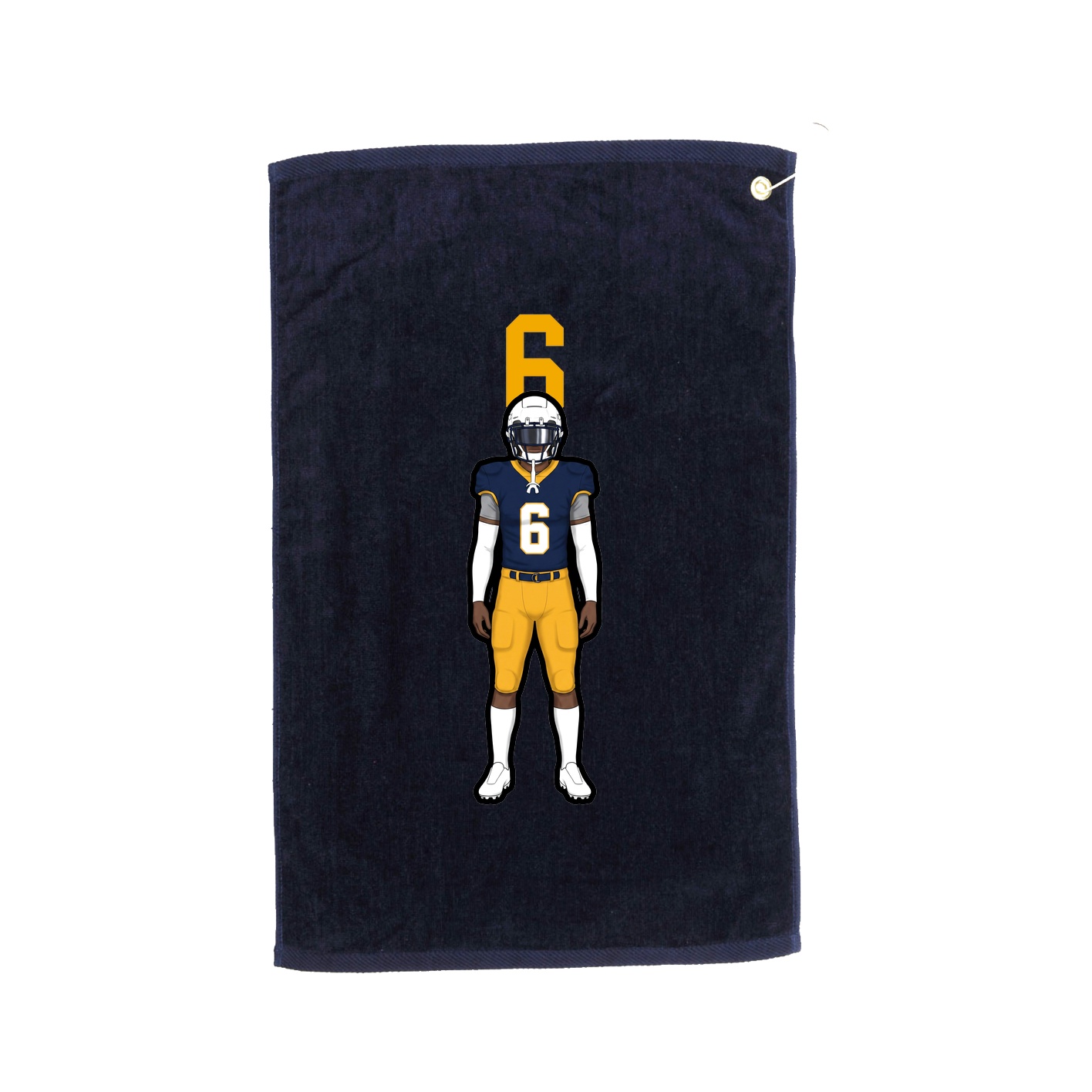 Golf Towel — Number Top in Navy