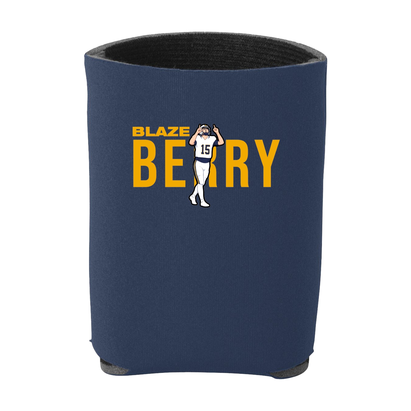 Can Holder — Player Name in Navy