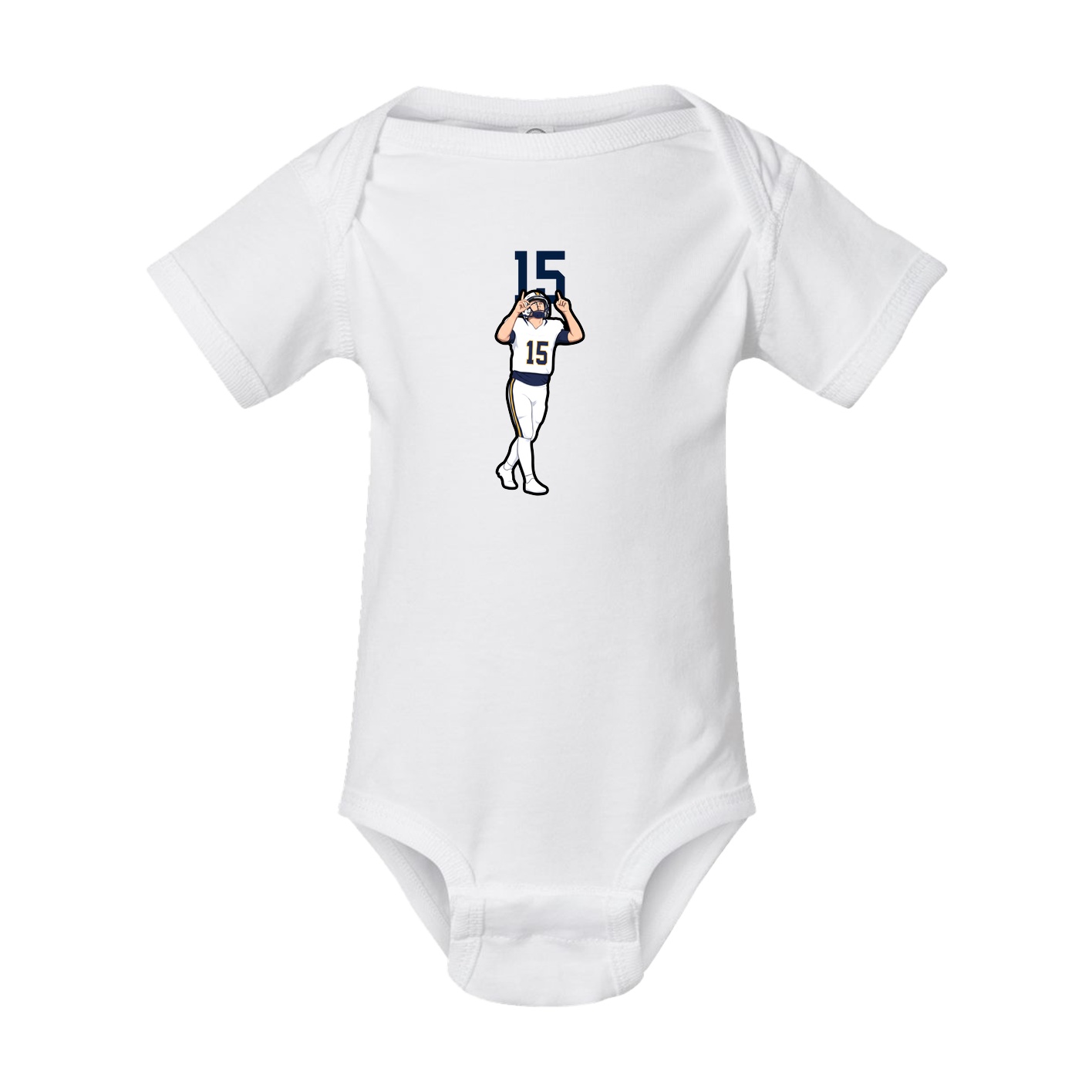 Baby Onesie — Number Top in White