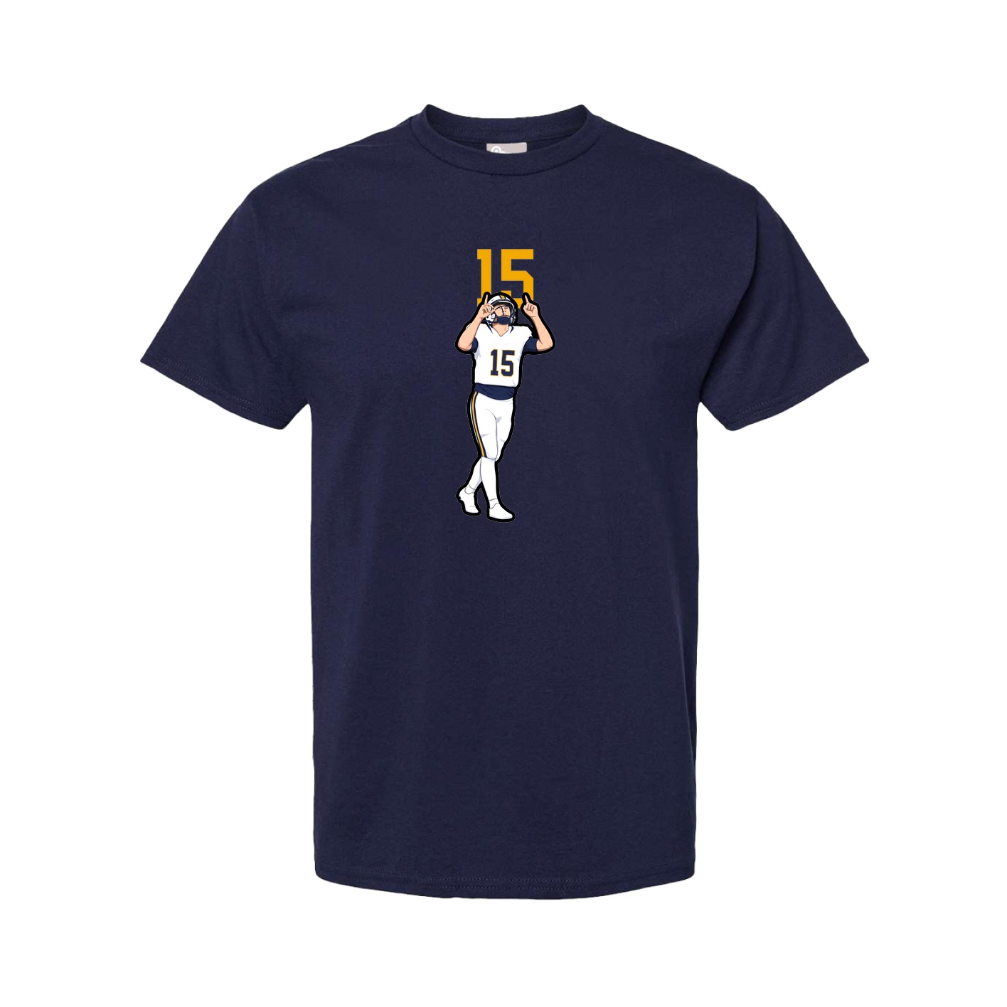 Youth Tee — Number Top in Navy
