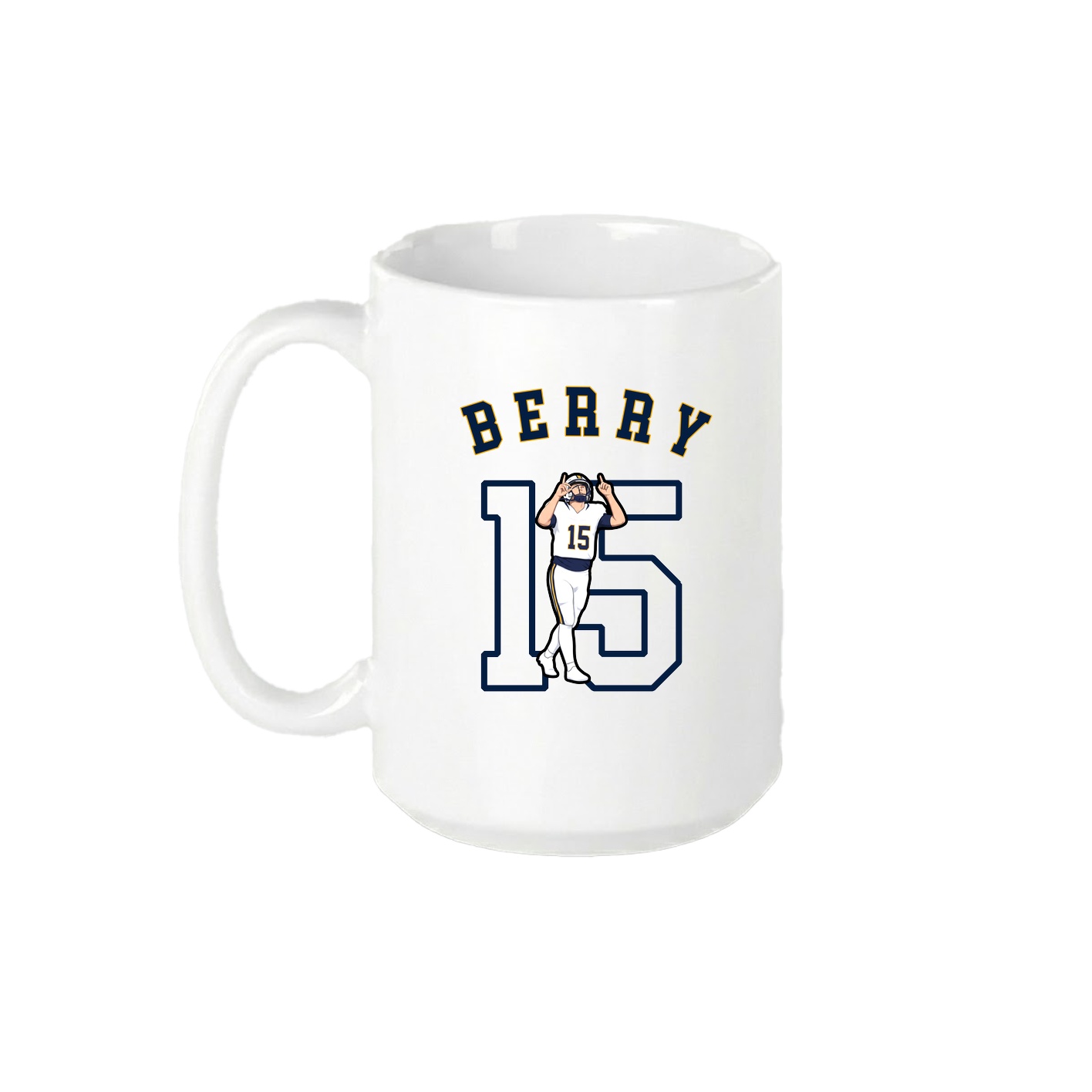 15oz Coffee Mug — Shirsey Arch in White