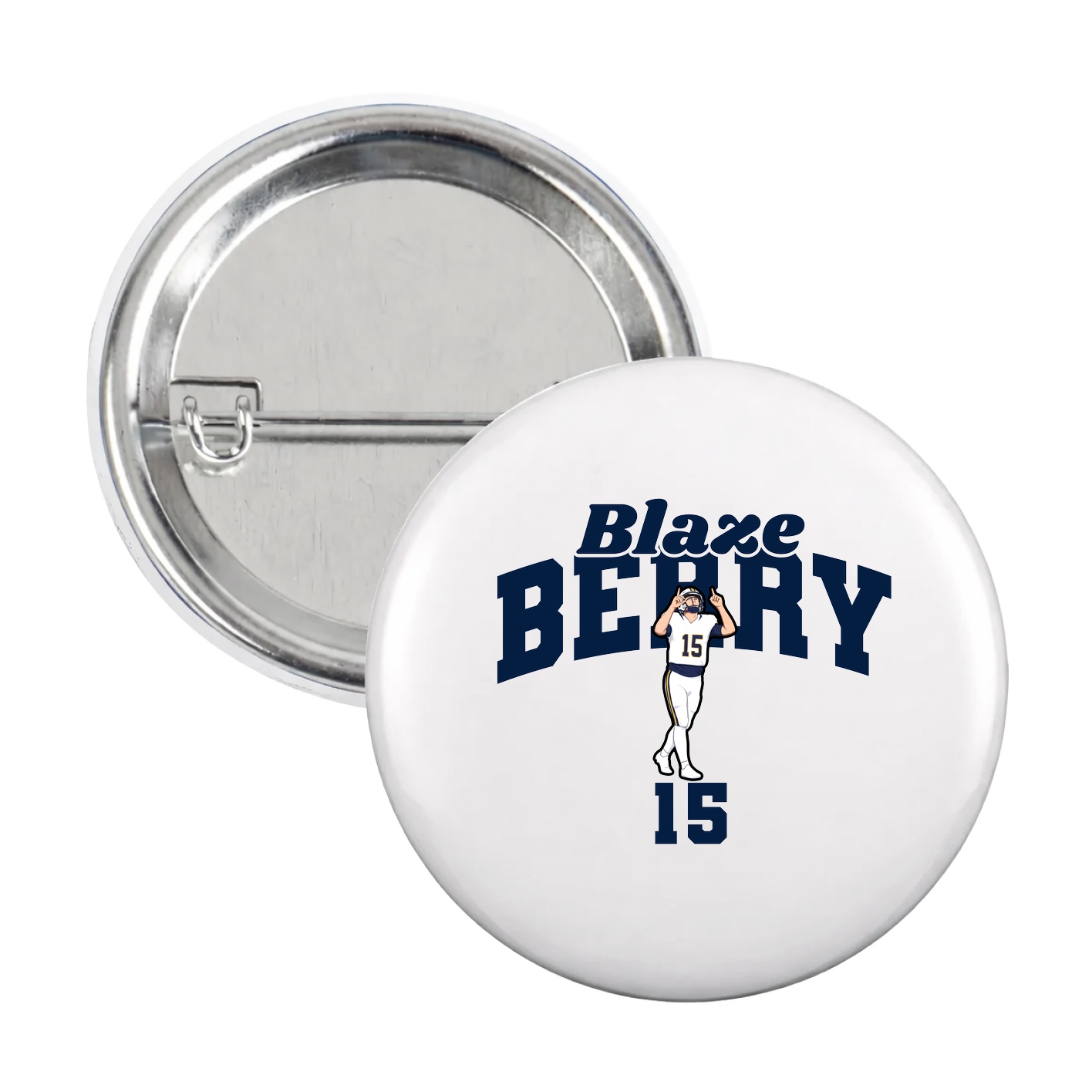 Game Day Button — Signature Arch in White