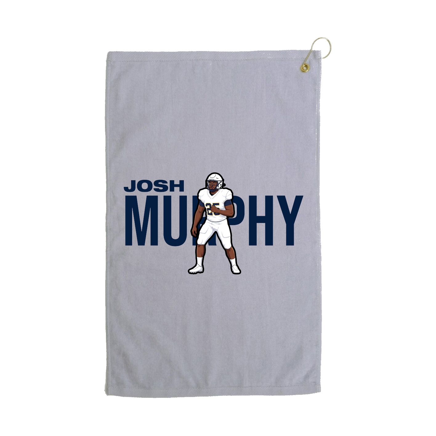 Golf Towel — Player Name in Grey
