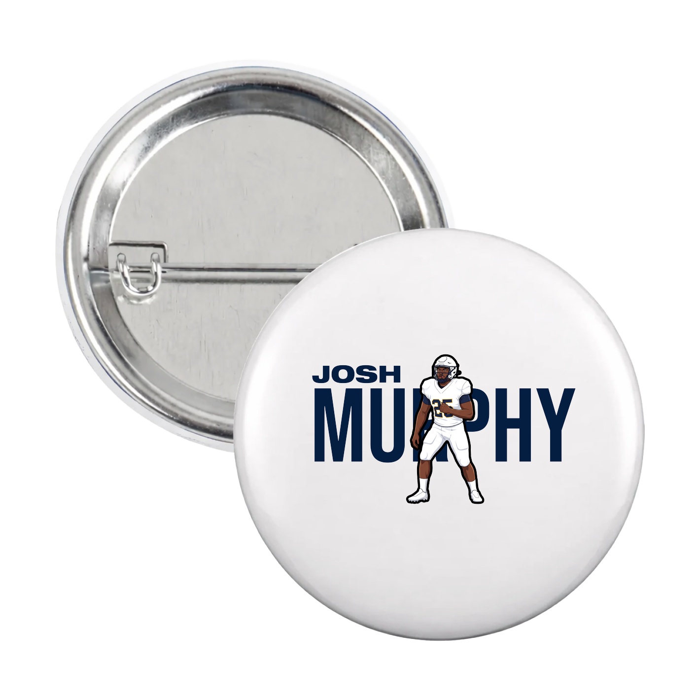 Game Day Button — Player Name in White