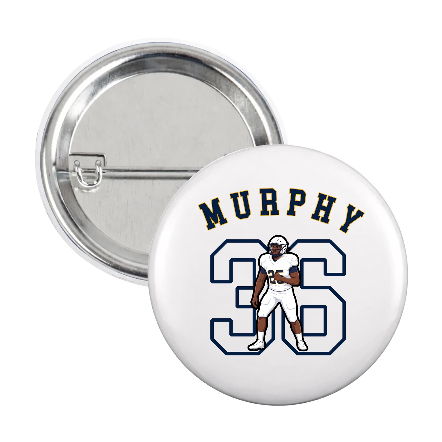 Game Day Button — Shirsey Arch in White