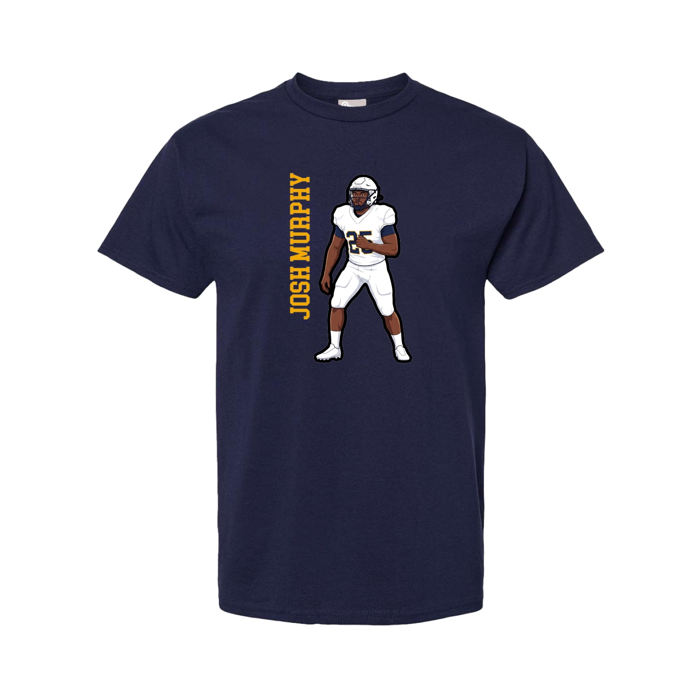Tee — Name Vertical in Navy