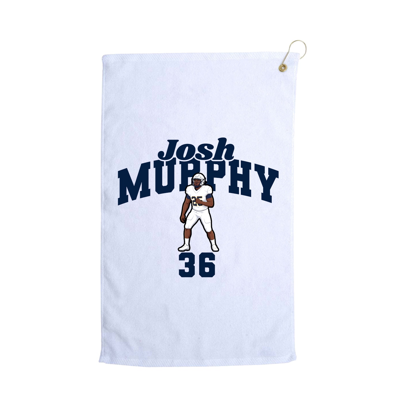 Golf Towel — Signature Arch in White