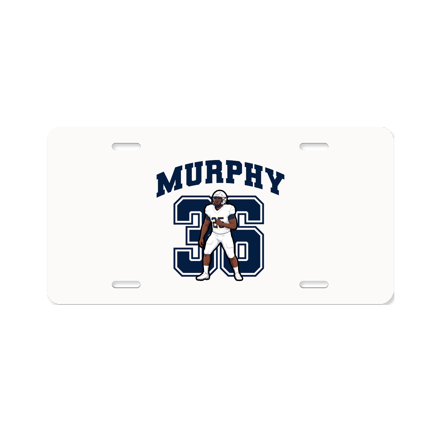 License Plate — Number in Classic