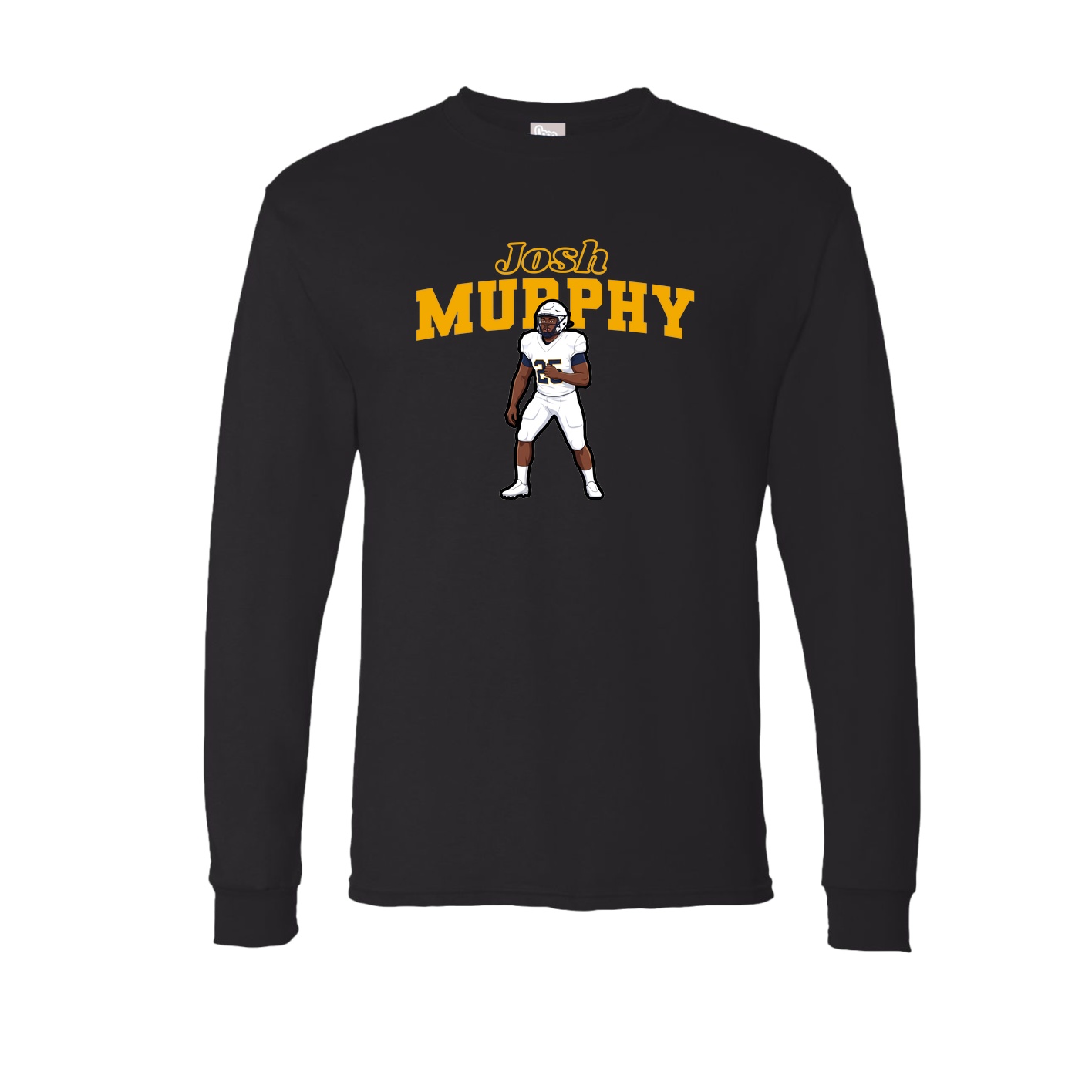 Long Sleeve Tee — Name Arch in Black