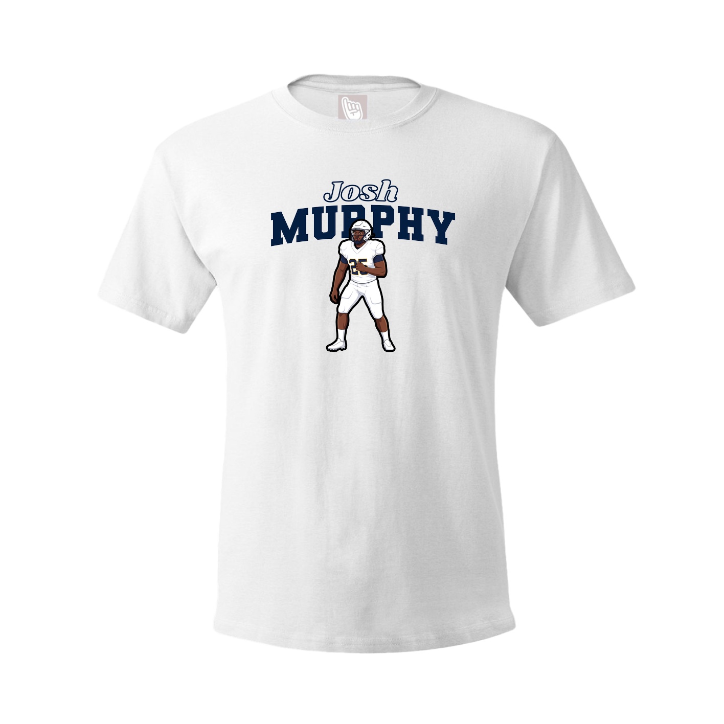 Youth Tee — Name Arch in White