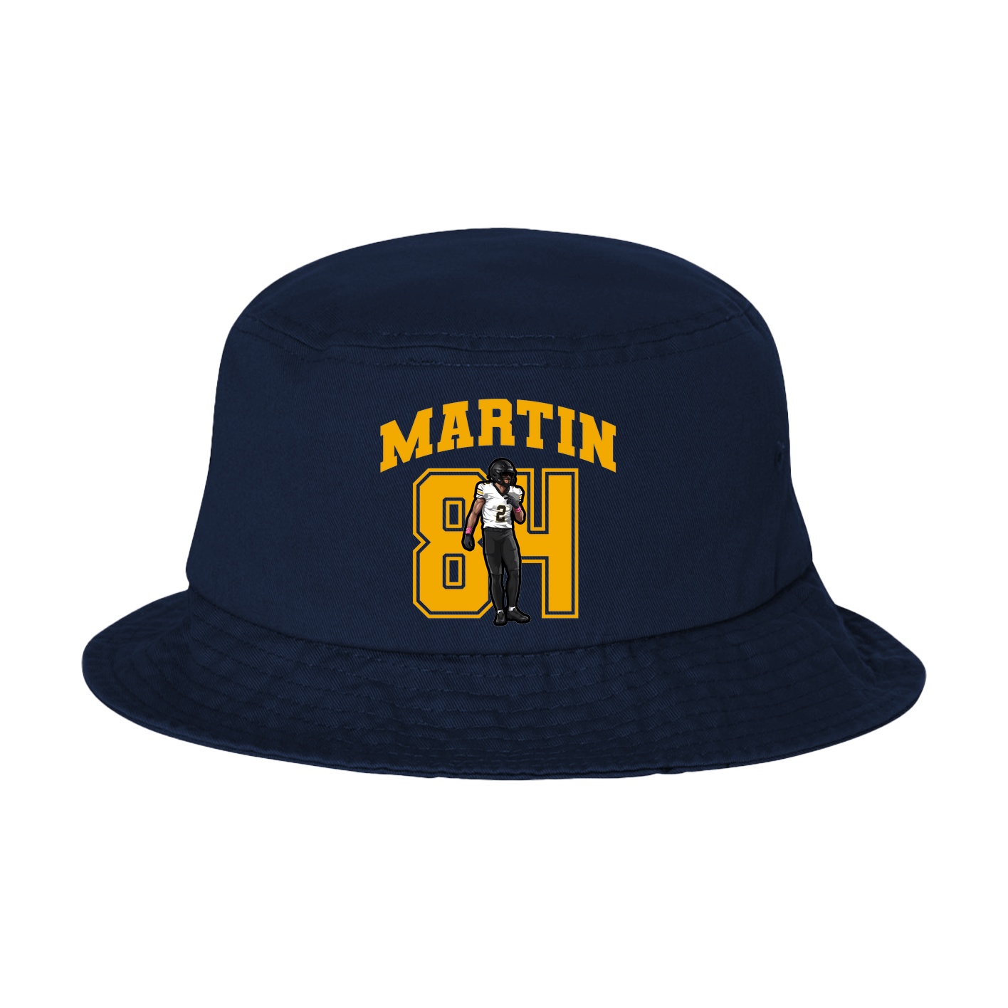 Bucket Cap — Number in Navy