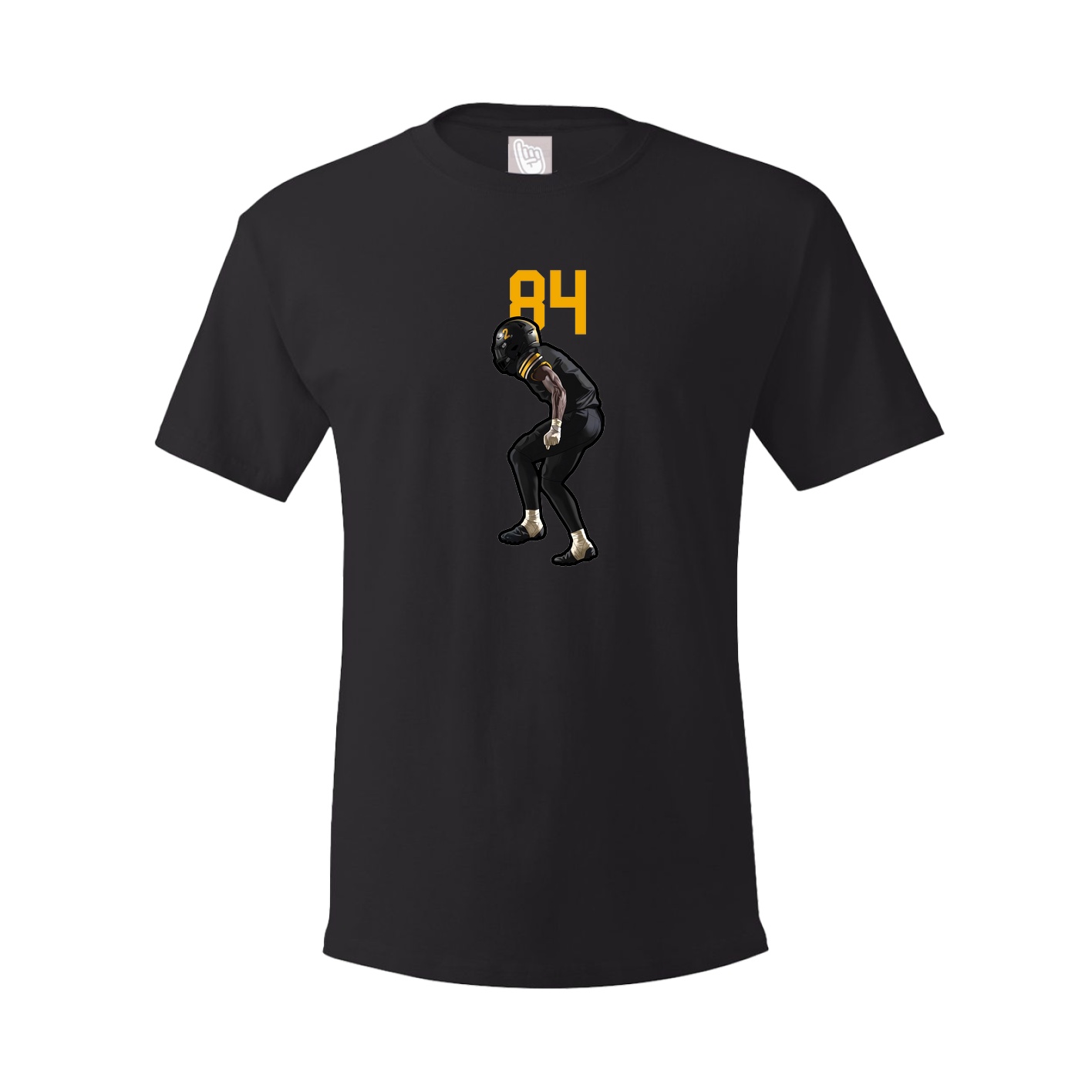 Youth Tee — Number Top in Black