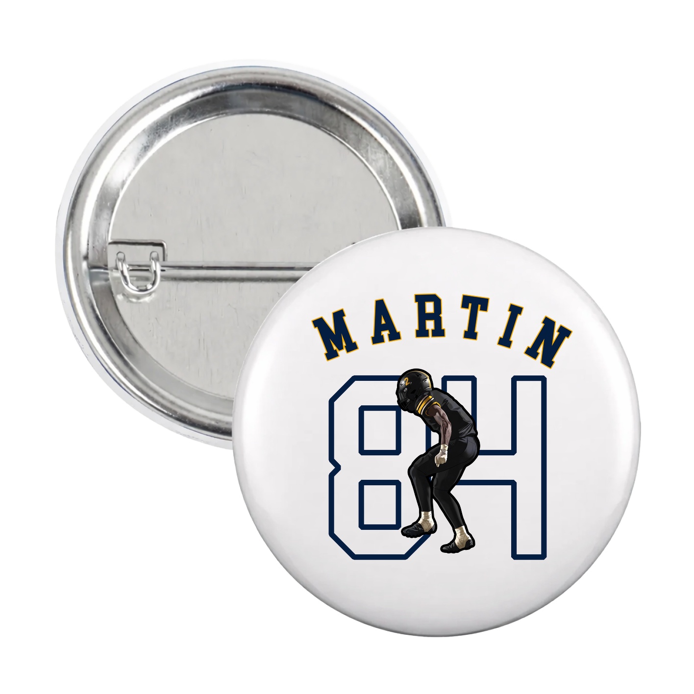 Game Day Button — Shirsey Arch in White