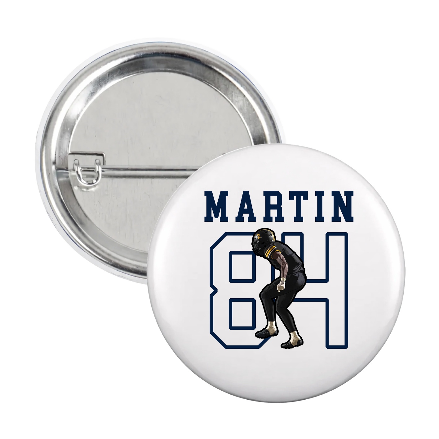 Game Day Button — Shirsey in White