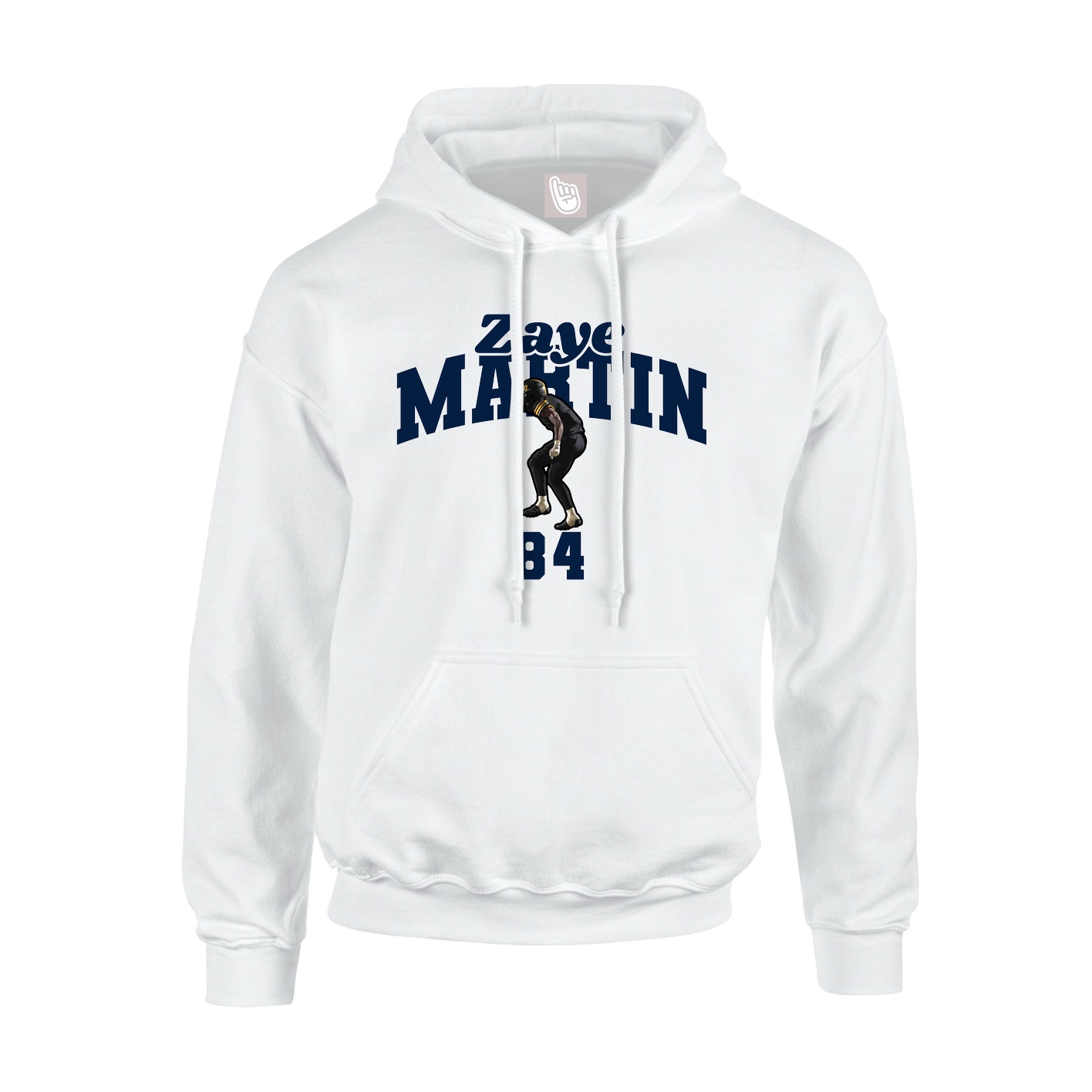 Hoodie — Signature Arch in White