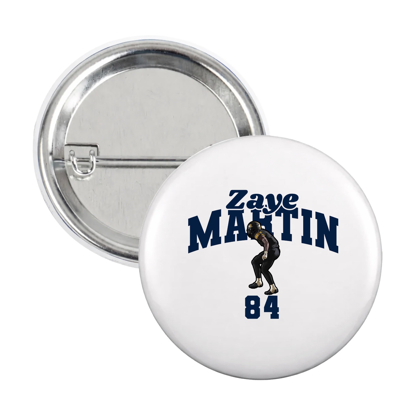 Game Day Button — Signature Arch in White