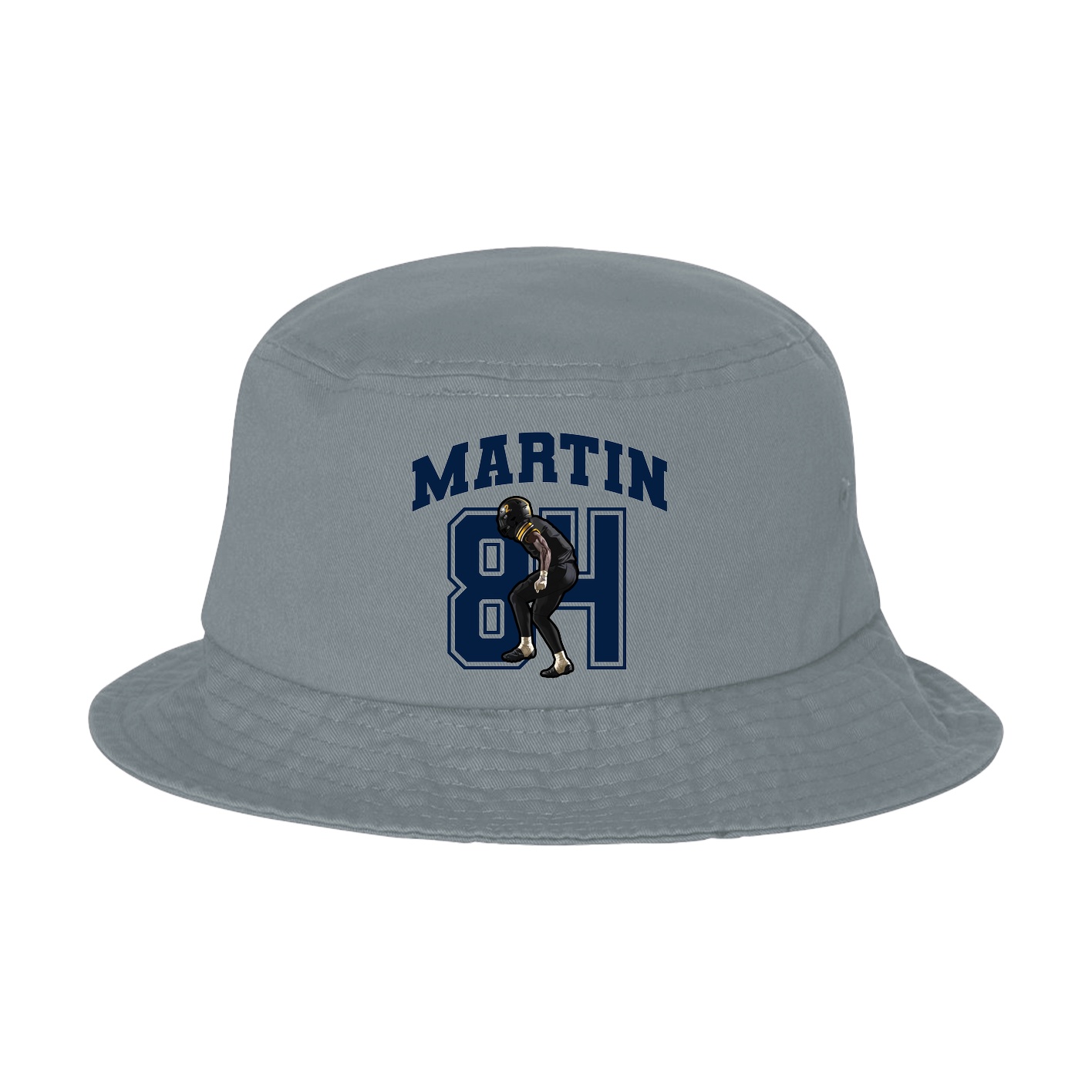 Bucket Cap — Number in Grey