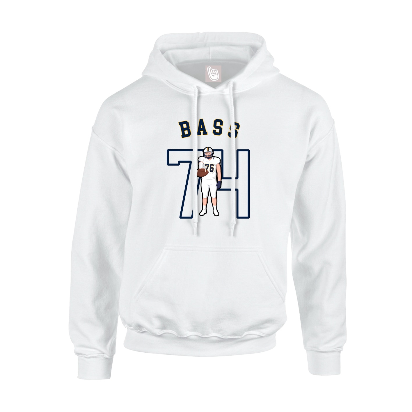 Hoodie — Shirsey Arch in White