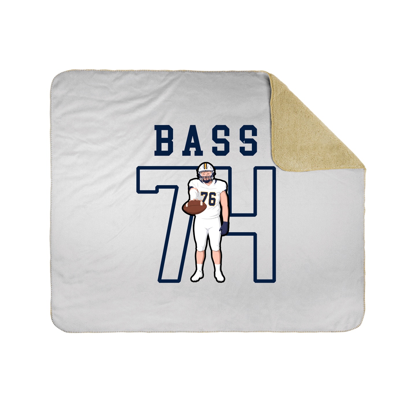 Throw Blanket — Shirsey in White