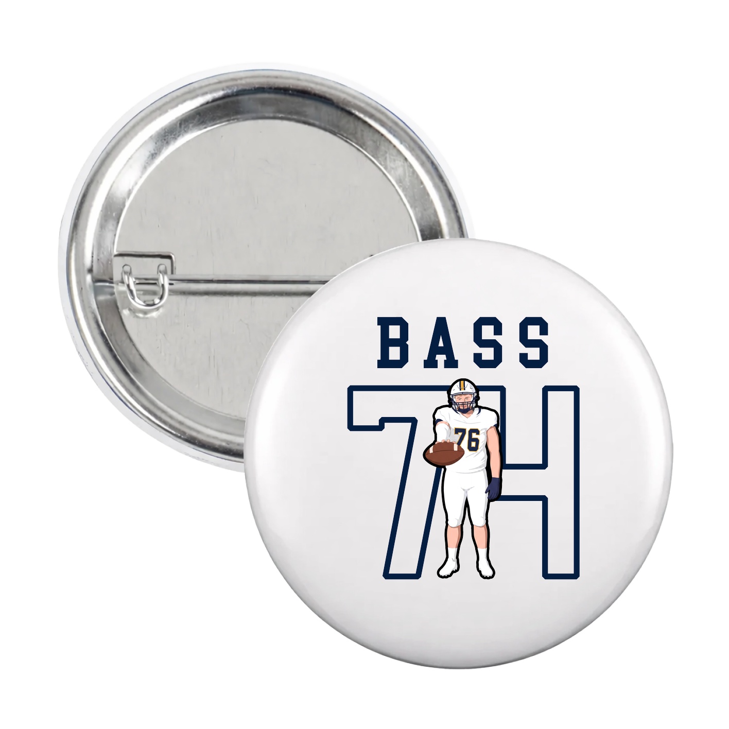 Game Day Button — Shirsey in White