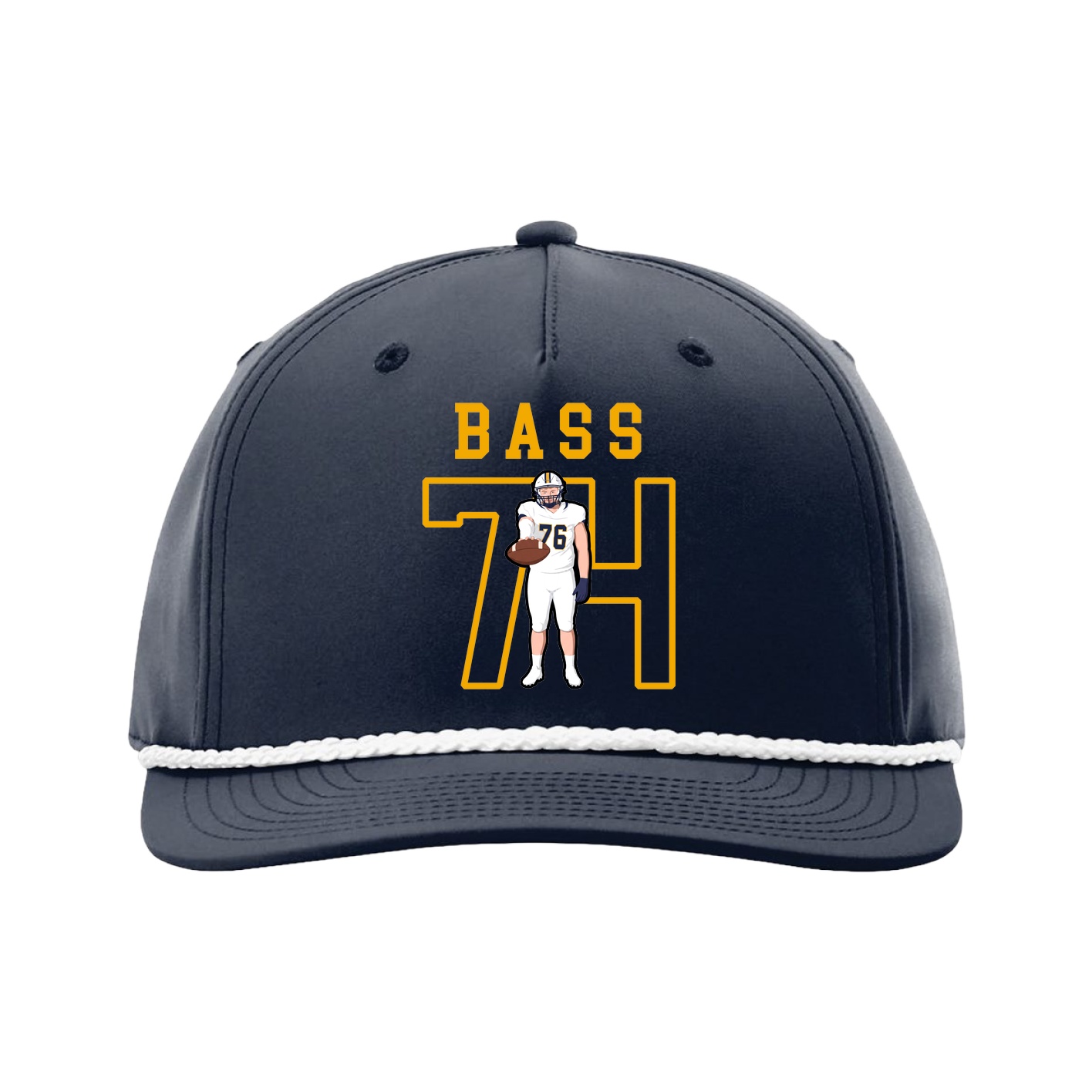 Five-Panel Classic Rope Cap — Shirsey in Navy