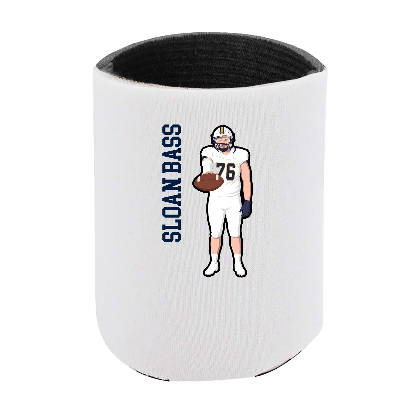 Can Holder — Name Vertical in White