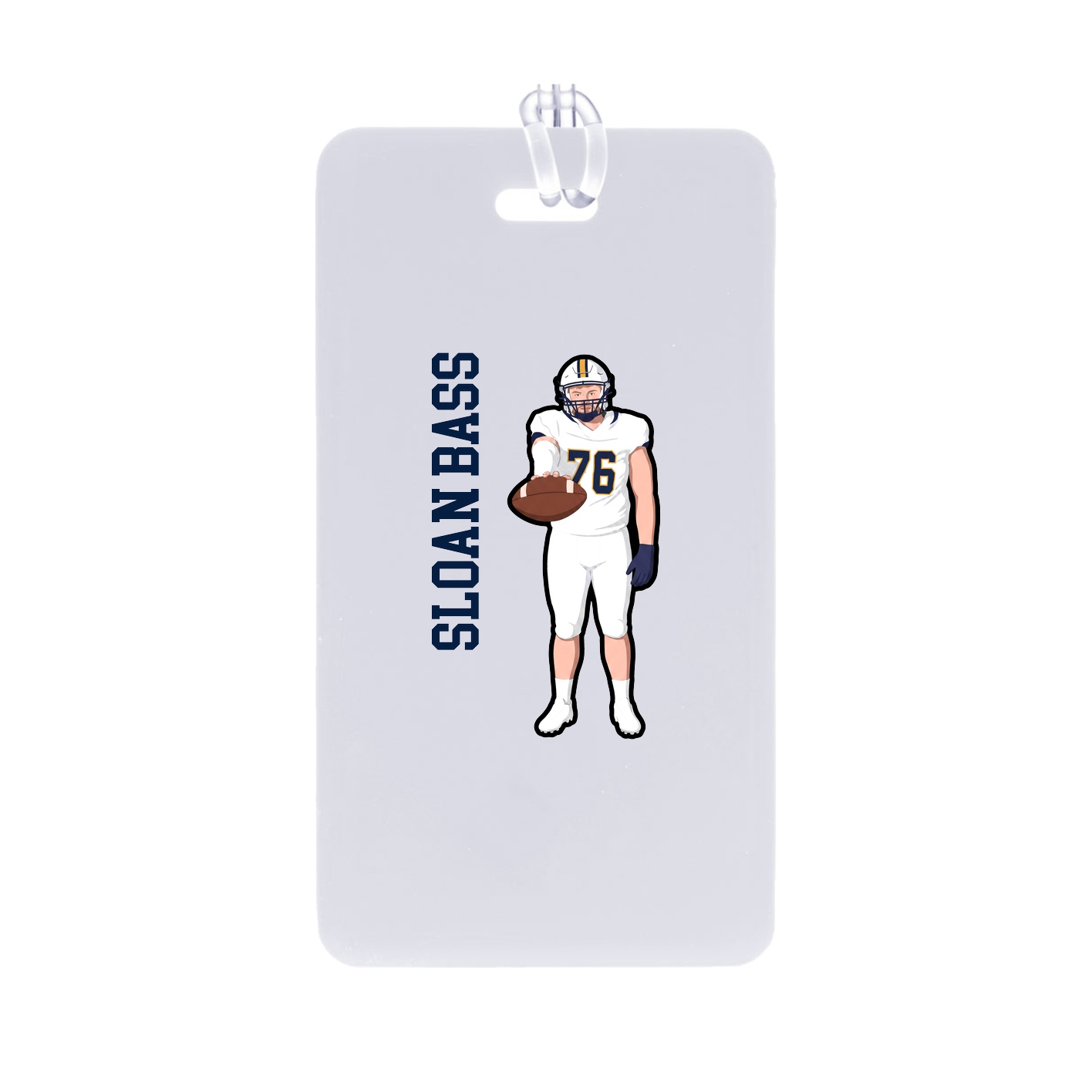 Bag Tag — Name Vertical in Classic
