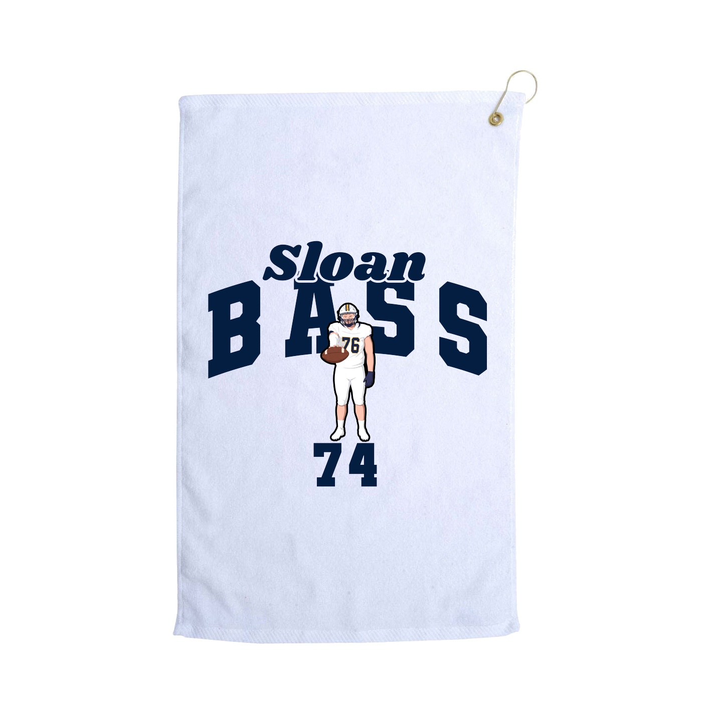Golf Towel — Signature Arch in White