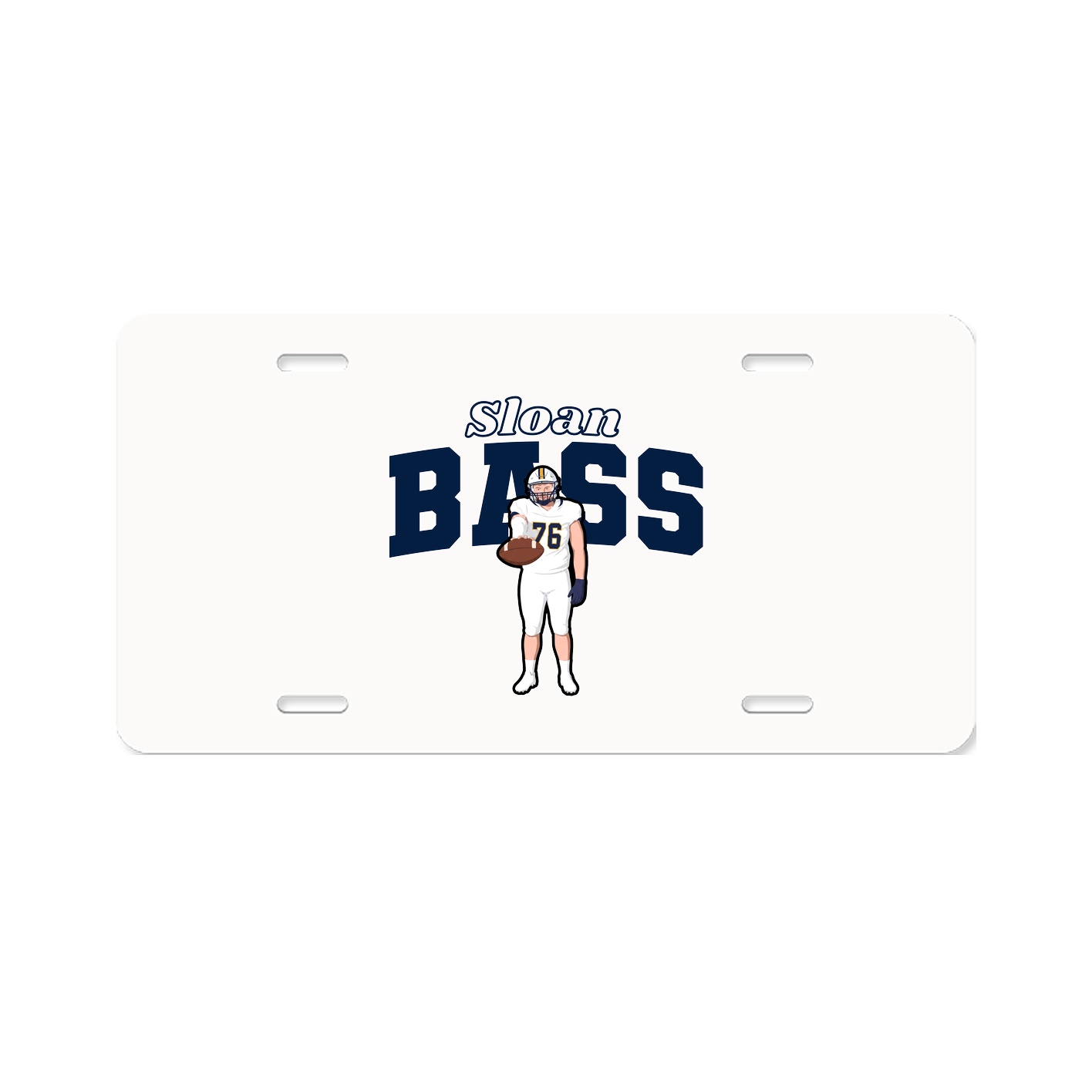 License Plate — Name Arch in Classic