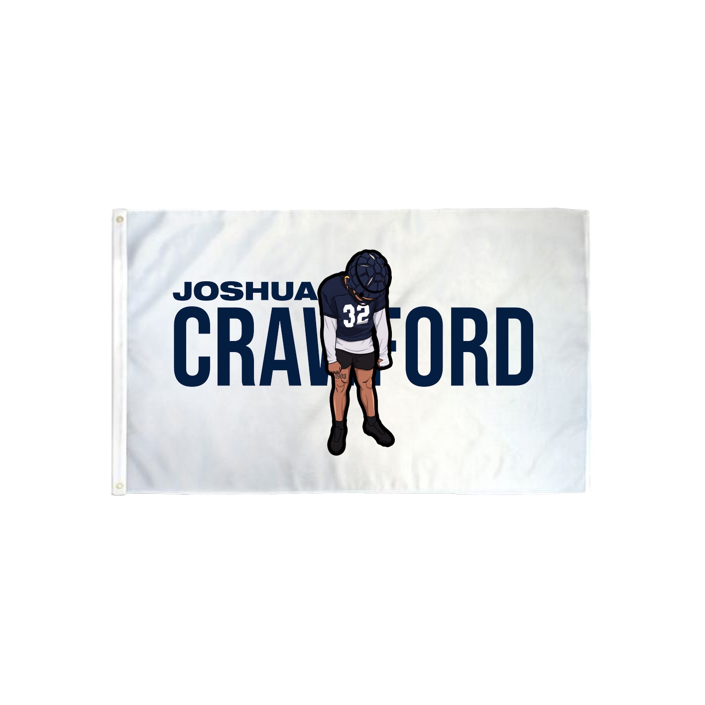 3x5 Flag — Player Name in Classic