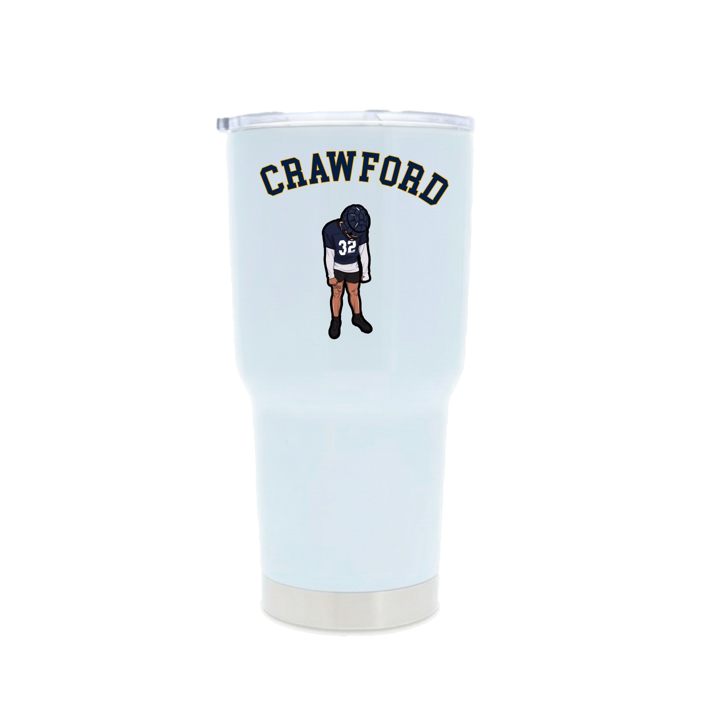 30oz Stainless Steel Tumbler — Shirsey Arch in White