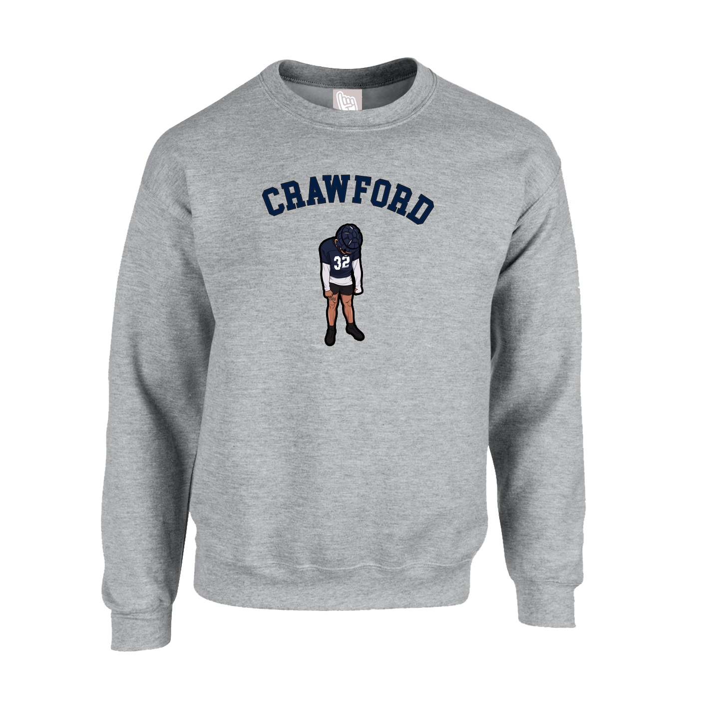 Fleece Crew — Shirsey Arch in Grey