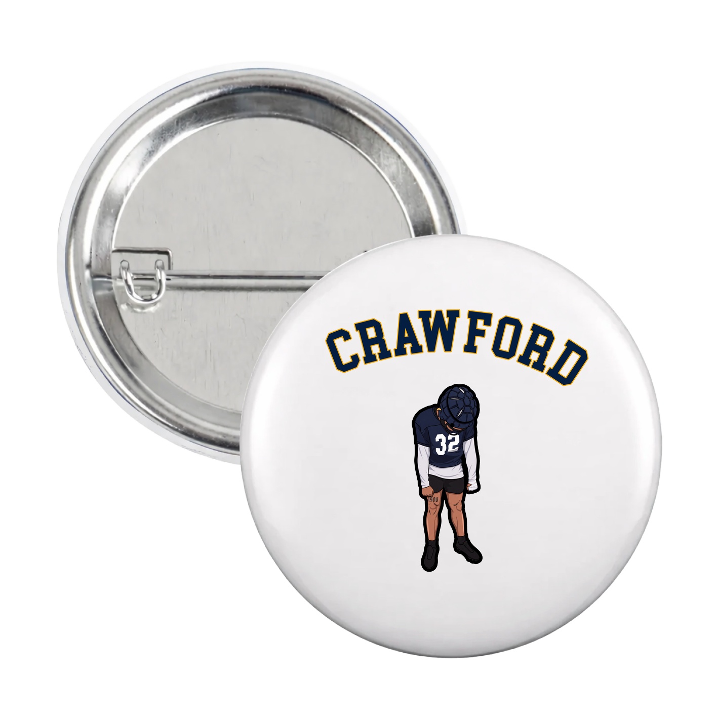 Game Day Button — Shirsey Arch in White