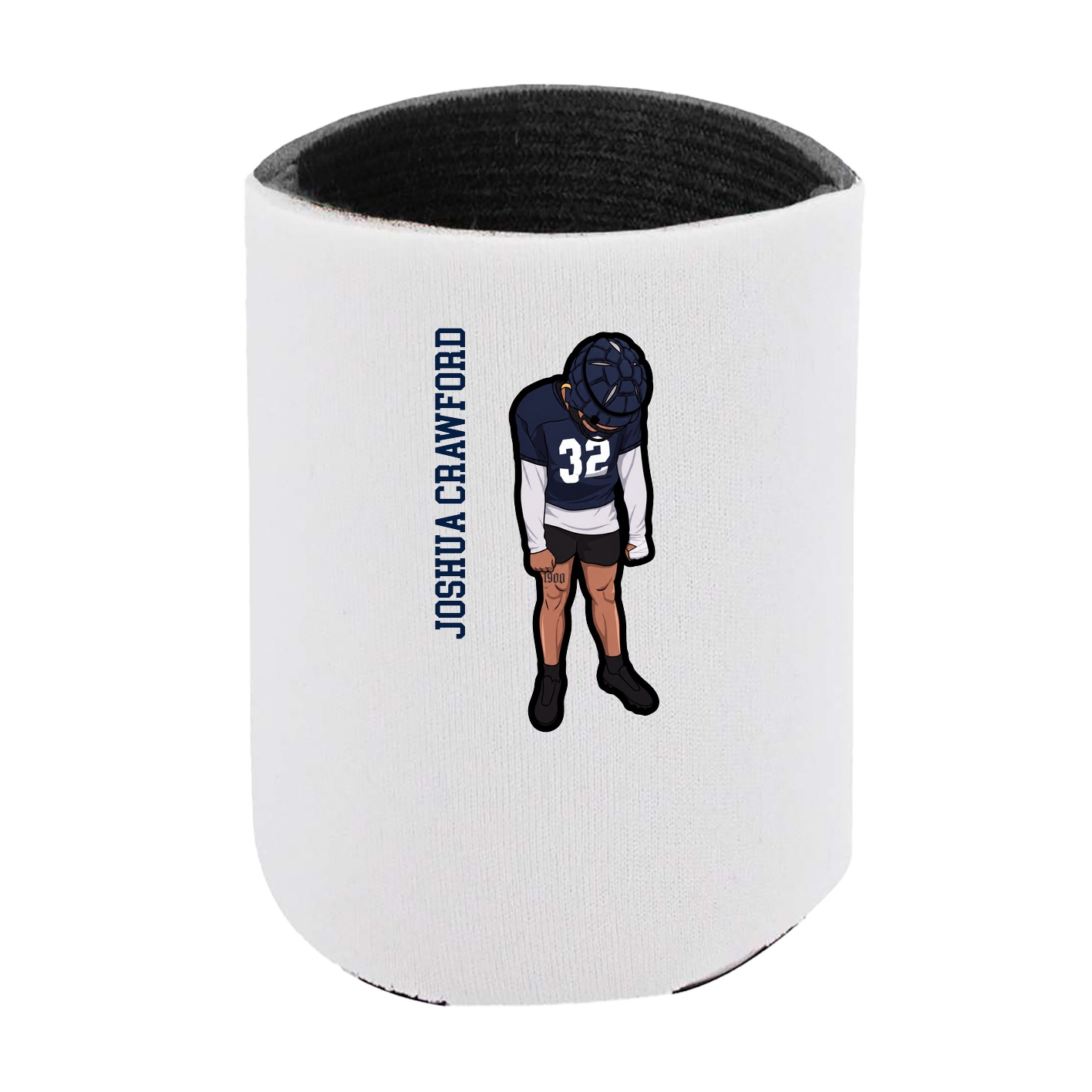 Can Holder — Name Vertical in White