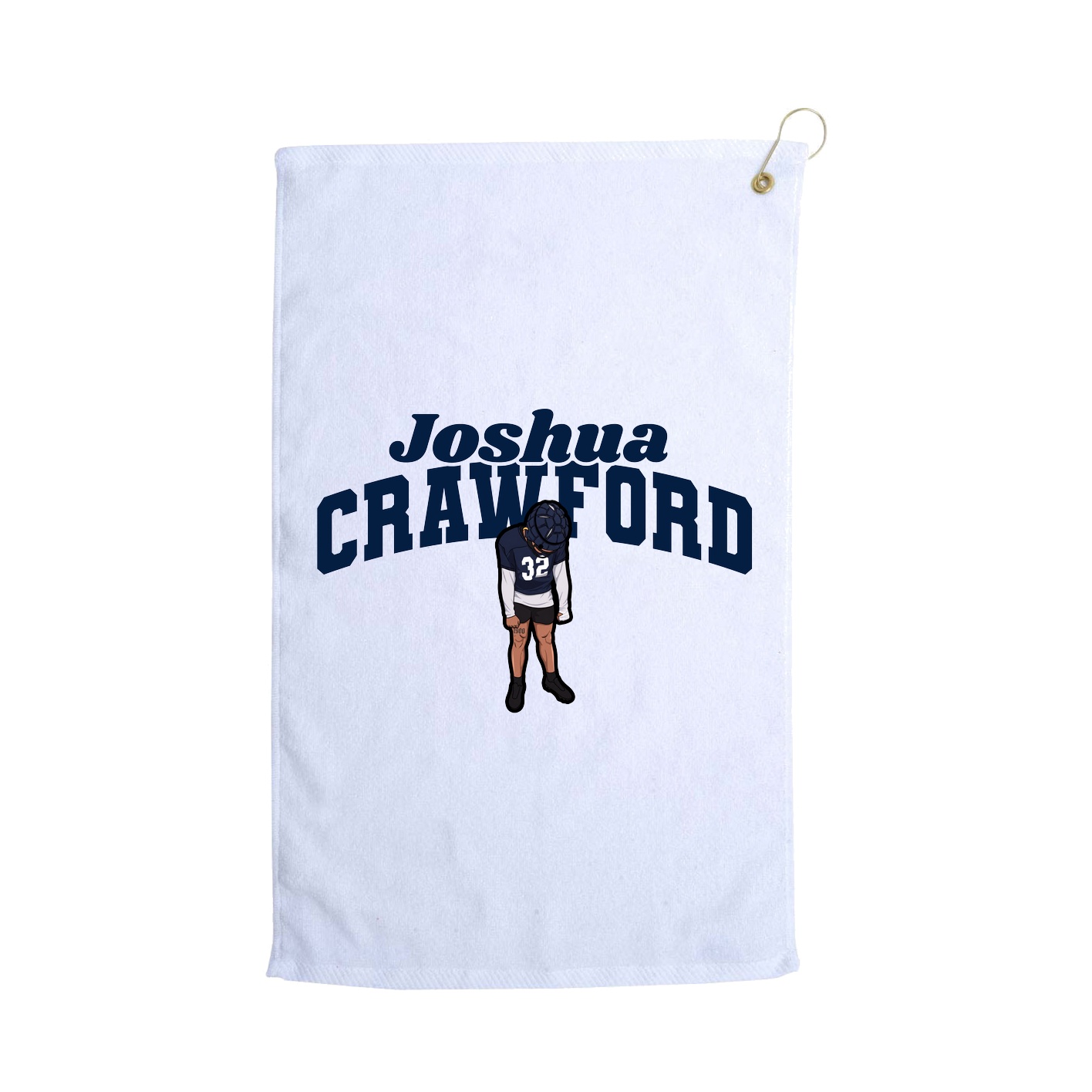 Golf Towel — Signature Arch in White