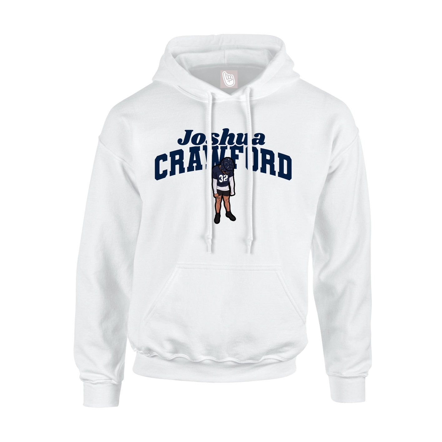 Hoodie — Signature Arch in White