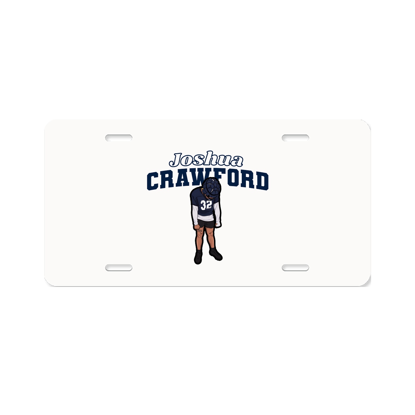 License Plate — Name Arch in Classic